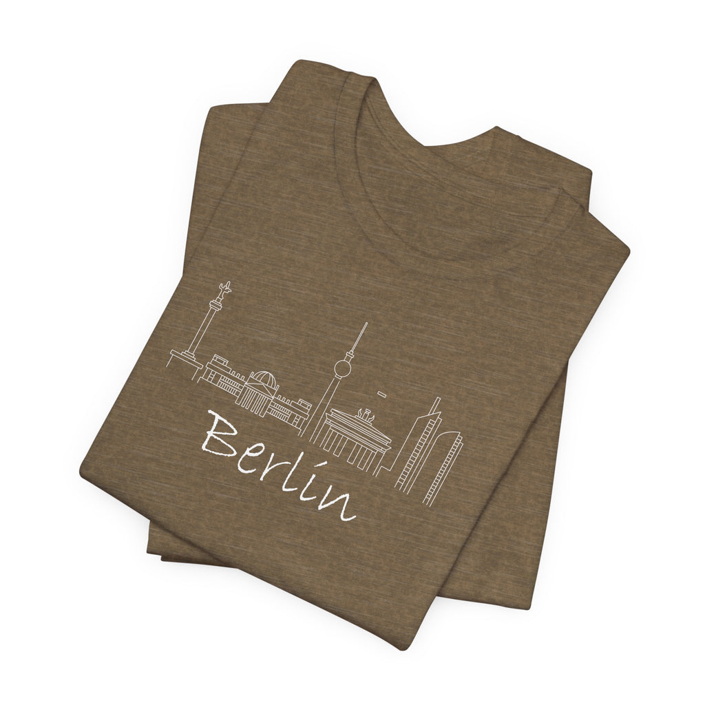 Berlin Skyline Graphic T-Shirt – Minimal City Tee – Bamerix