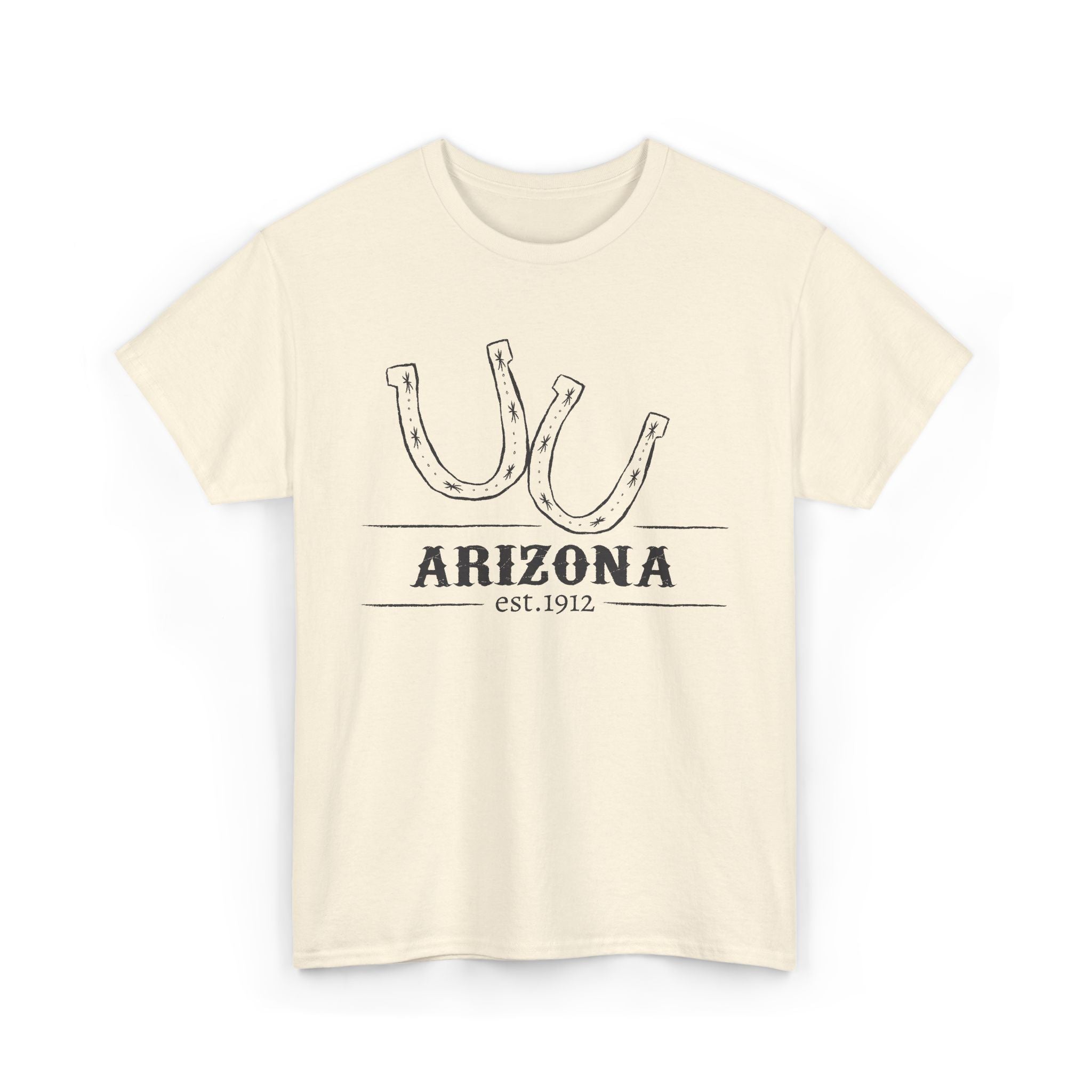 Arizona Horseshoe Tee — Vintage Western Arizona Est. 1912 T-Shirt