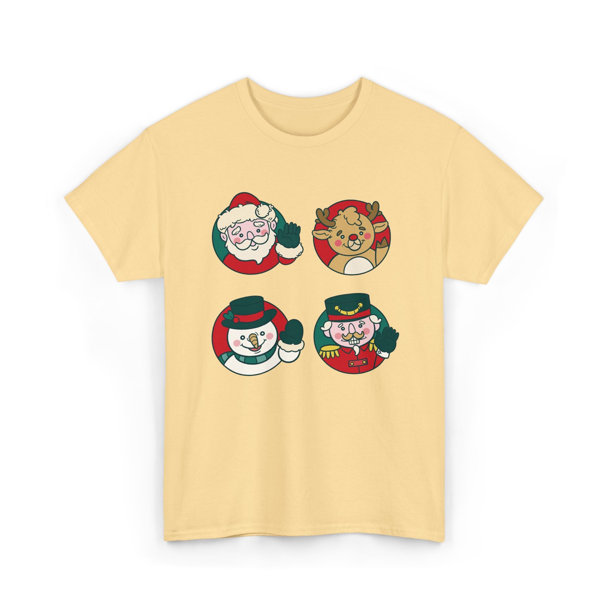 Festive Holiday T-Shirt Featuring Santa and Friends, Christmas Gift – Bamerix