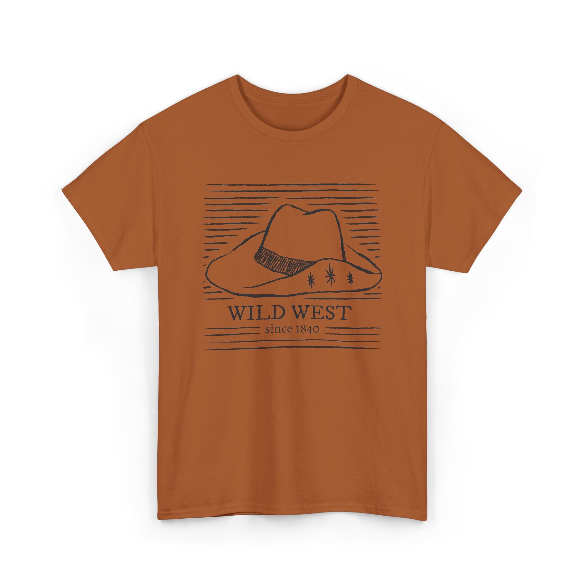 Wild West Shop Hat Tee — Vintage Western Cowboy Graphic T-Shirt