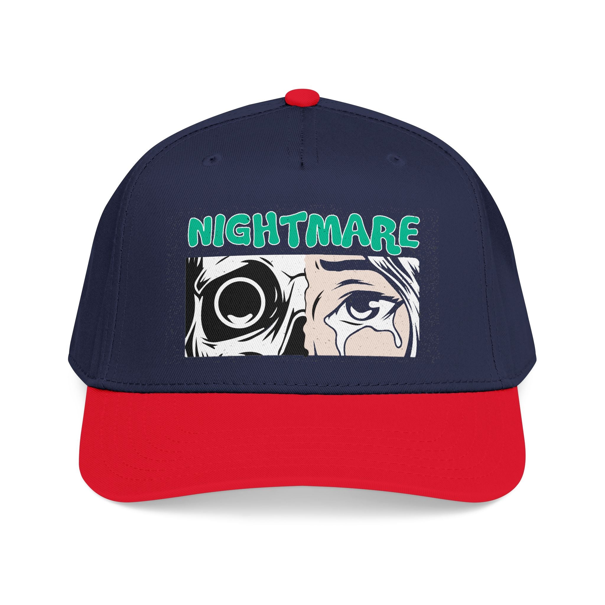 Nightmare Graphic Baseball Cap — Horror Eyes Illustration Cap – Bamerix