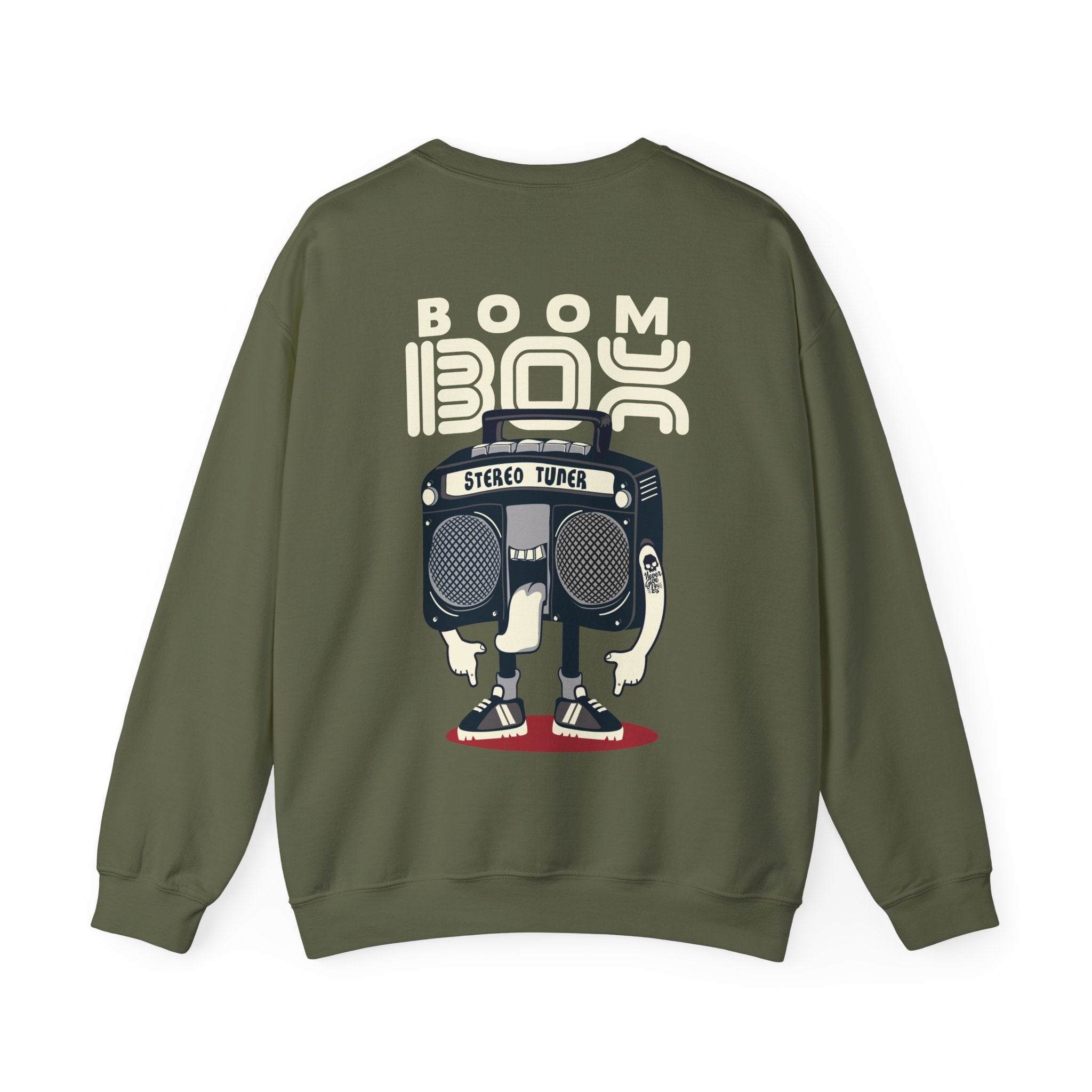 Retro Boom Box Sweatshirt Vintage Music Lover Gift Unisex Cozy Crewneck – Bamerix