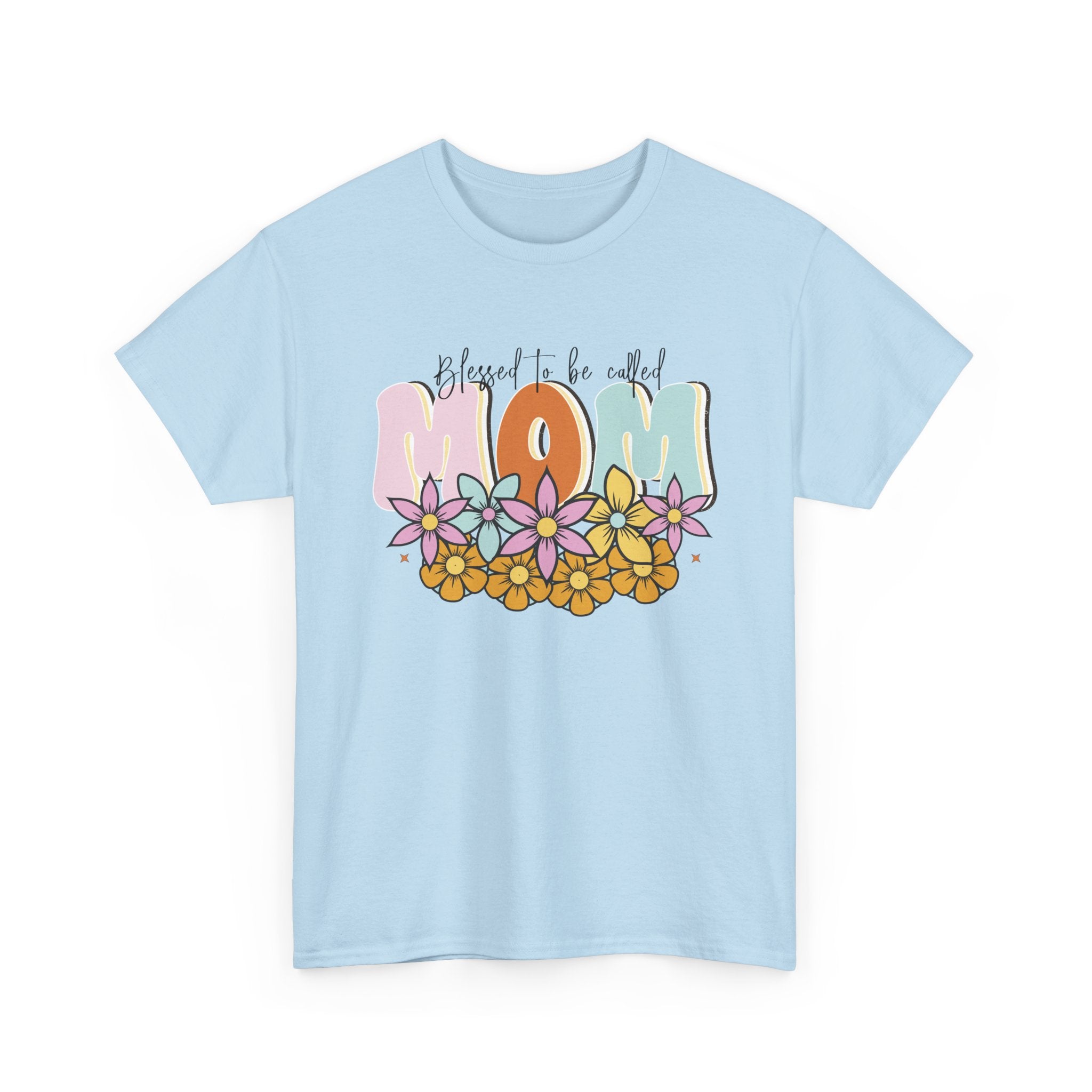Blessed Mom Shirt – Beautiful Floral Design for Moms – Bamerix
