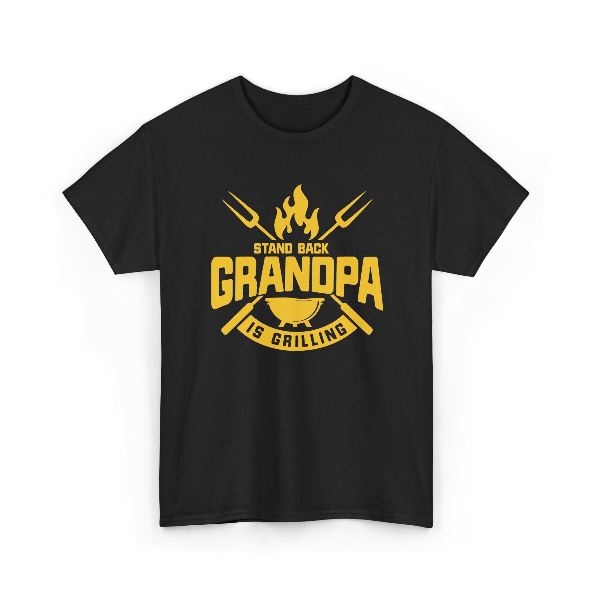 Grandpa Is Grilling T-Shirt — Funny BBQ Grillmaster Tee for Dad & Grandpa