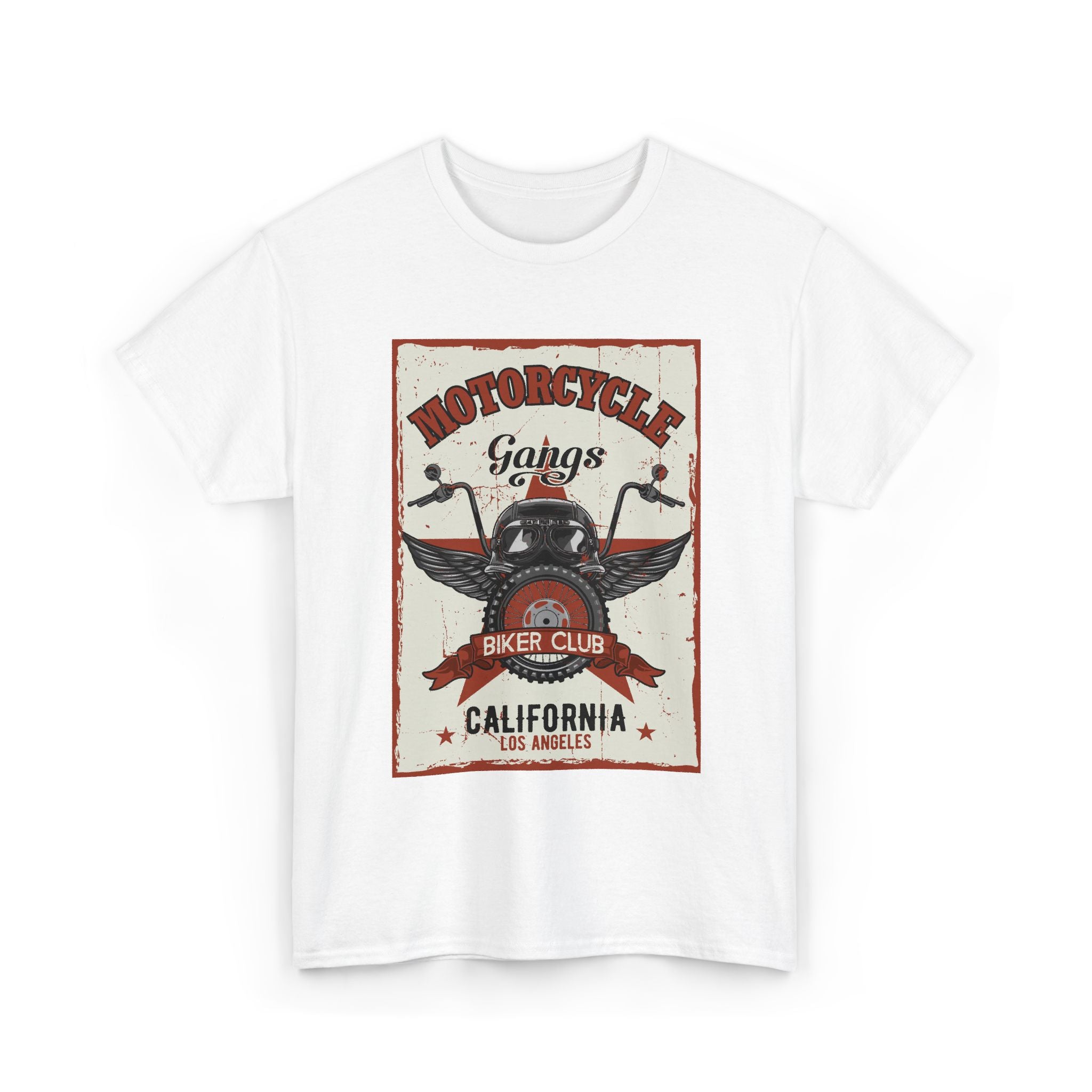 Motorcycle Biker Club Tee — California Vintage Helmet Graphic – Bamerix