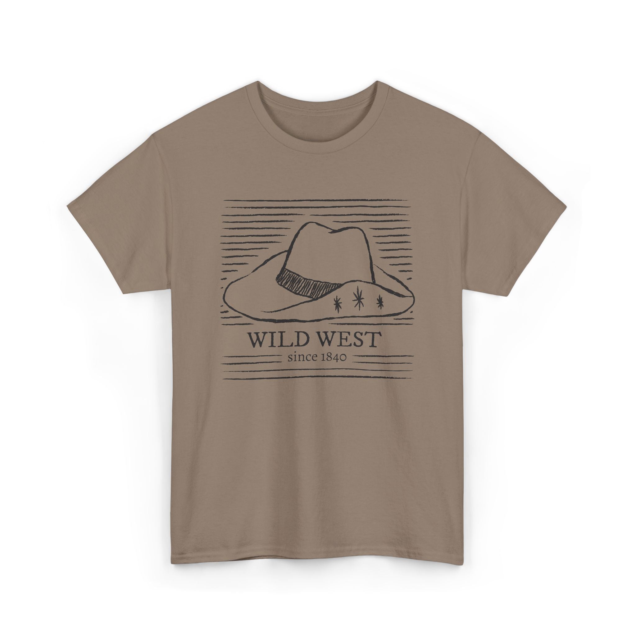 Wild West Shop Hat Tee — Vintage Western Cowboy Graphic T-Shirt