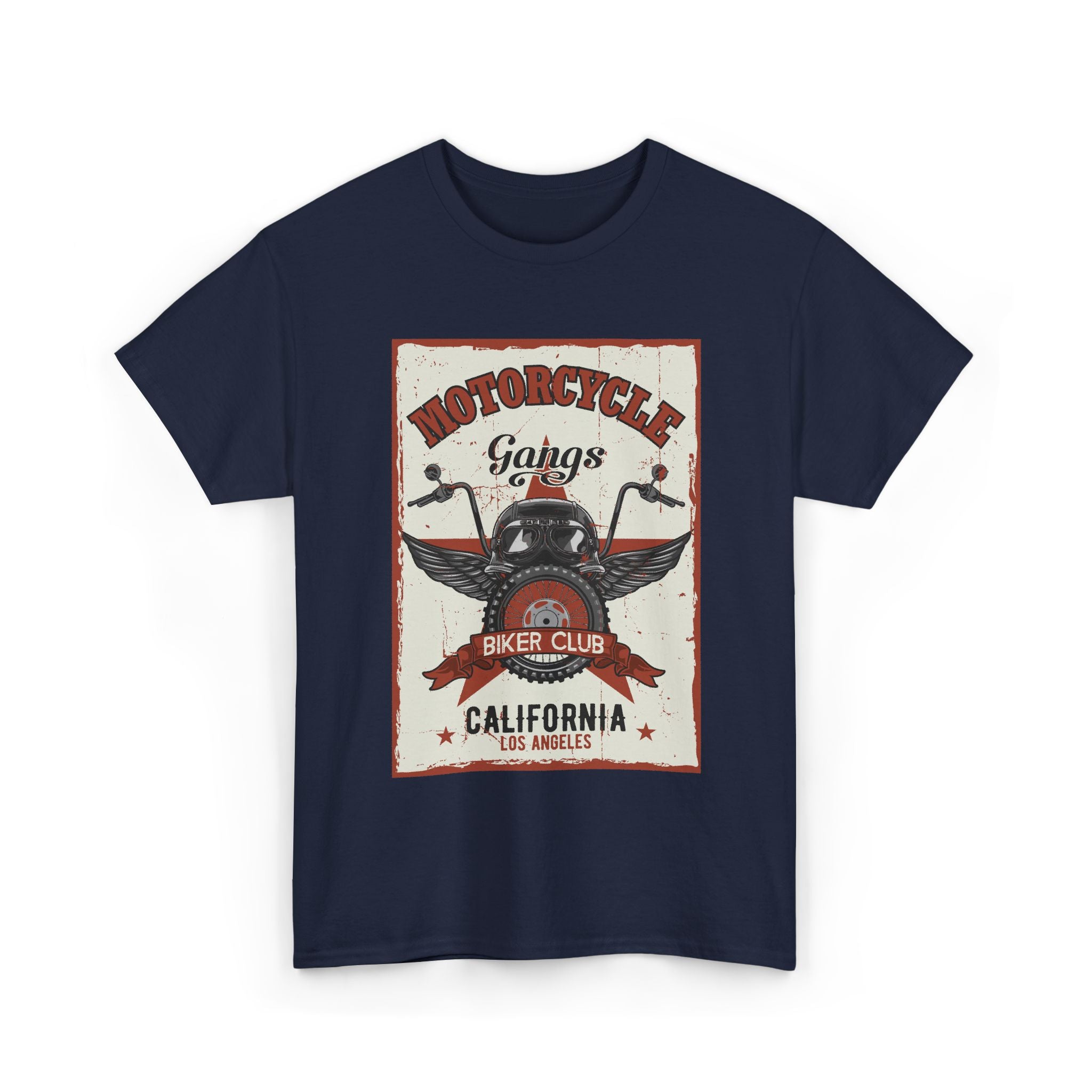 Motorcycle Biker Club Tee — California Vintage Helmet Graphic – Bamerix