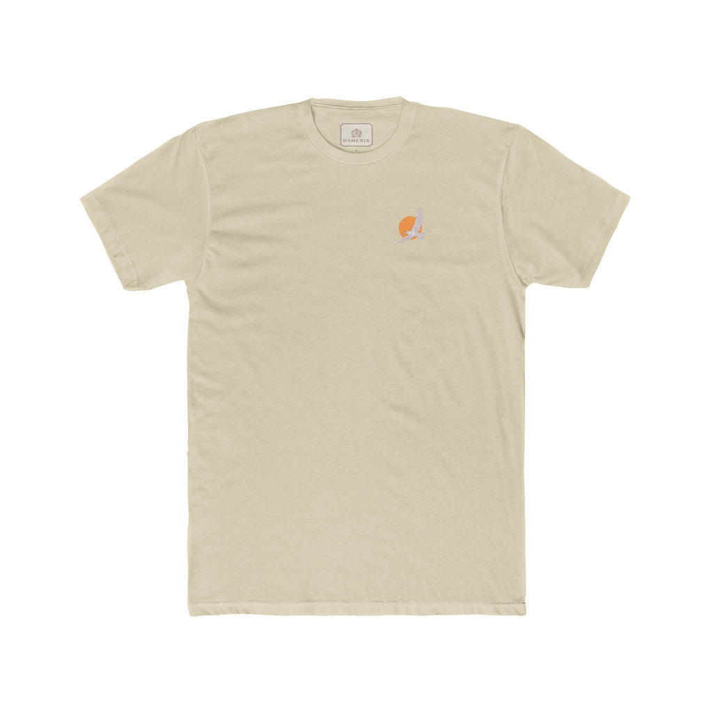 Sunset Peach Minimalist Tee – Bamerix