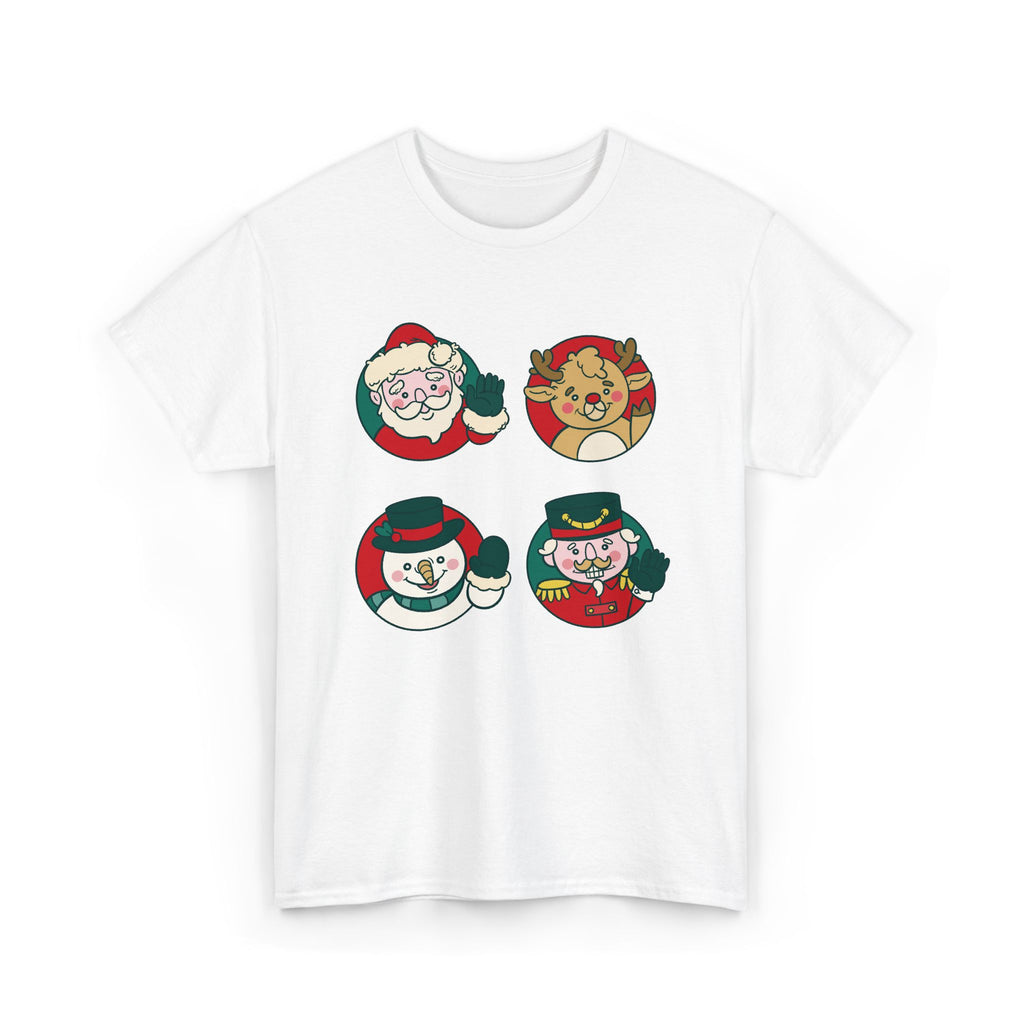 Festive Holiday T-Shirt Featuring Santa and Friends, Christmas Gift – Bamerix