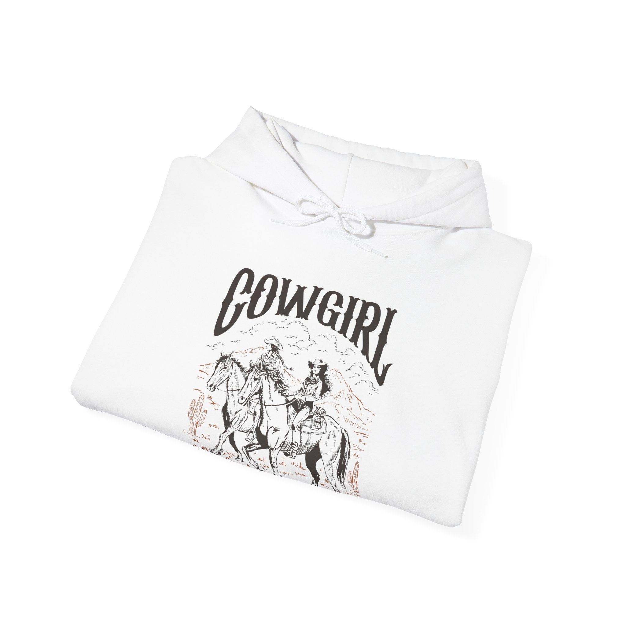 Cowgirl Horse Hoodie — Vintage Western Graphic Sweatshirt – Bamerix