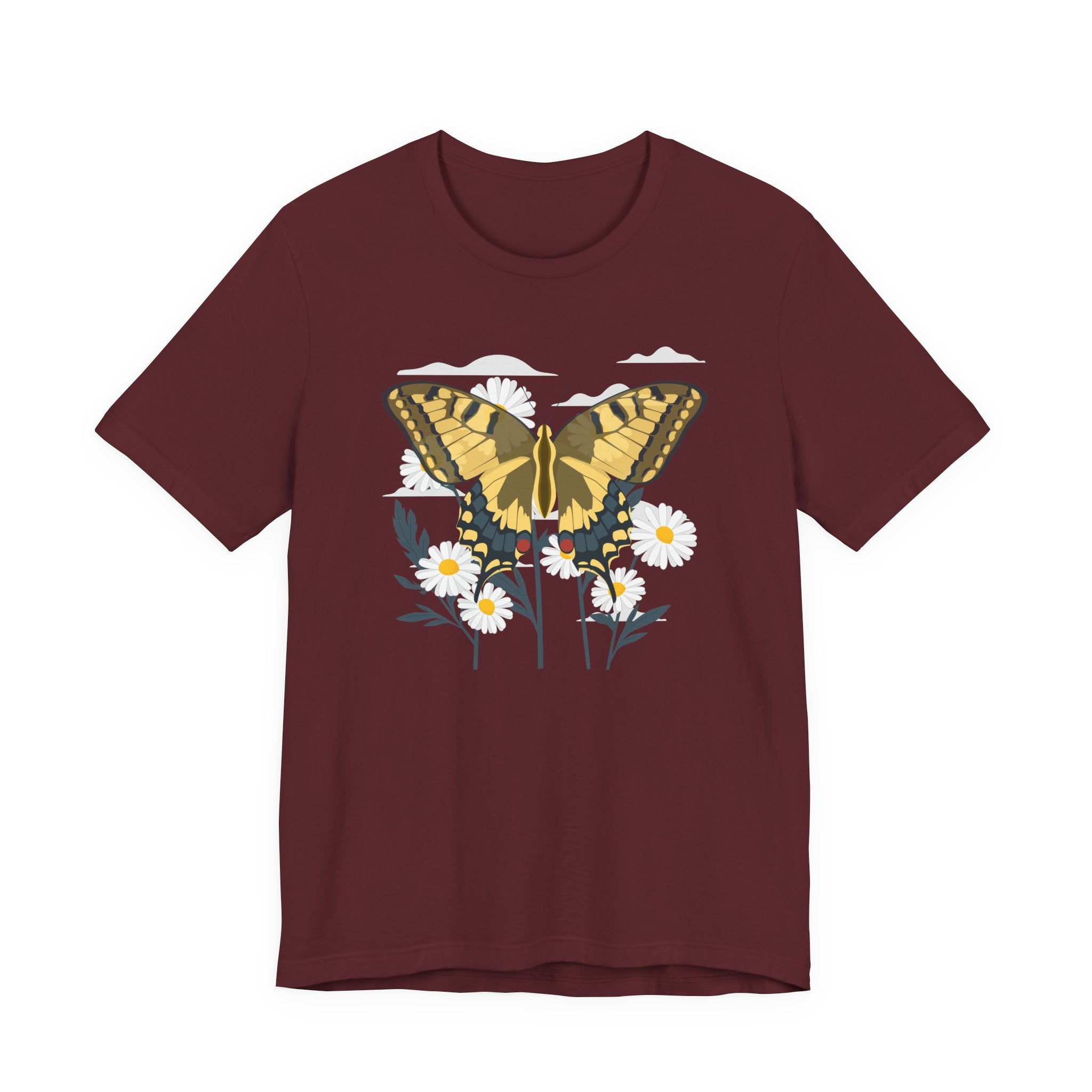 Butterfly & Daisy Floral T-Shirt – Bamerix
