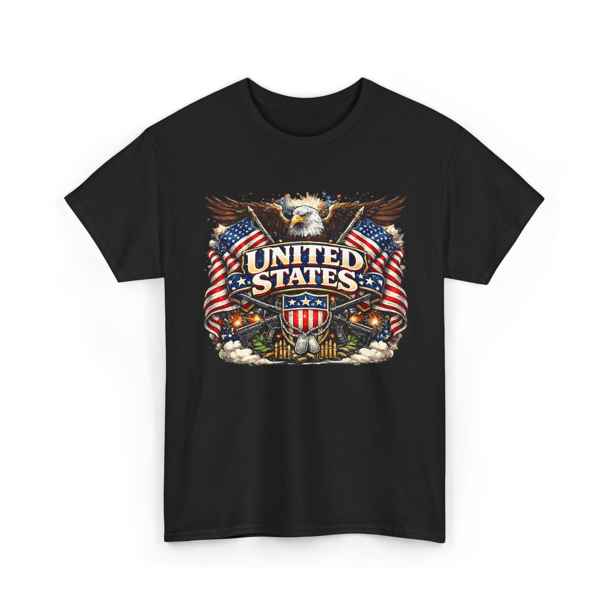 Patriotic Eagle 'United States' T-Shirt — American Flag Vintage Graphic Tee – Bamerix