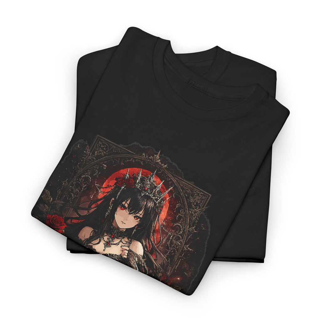 Queen of Darkness – Gothic Dark Fantasy Graphic T-Shirt – Bamerix