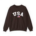 USA Crewneck Sweatshirt with Flag  Patriotic American Pullover – Bamerix