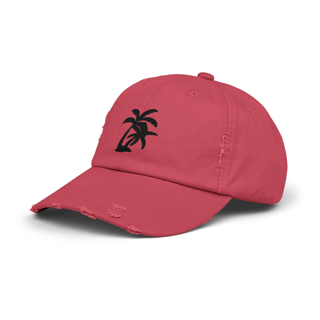 Distressed Palm Tree Cap — Vintage Beach Baseball Hat – Bamerix
