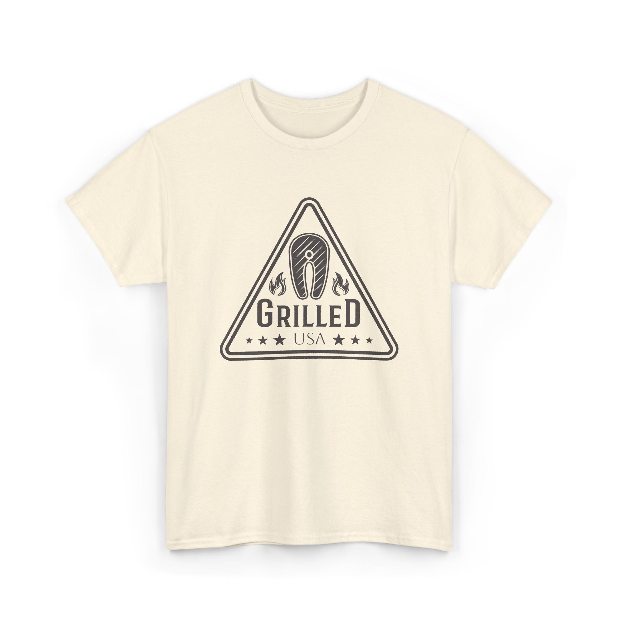 Grilled USA BBQ T-Shirt — Vintage Barbecue Steak Grill Tee