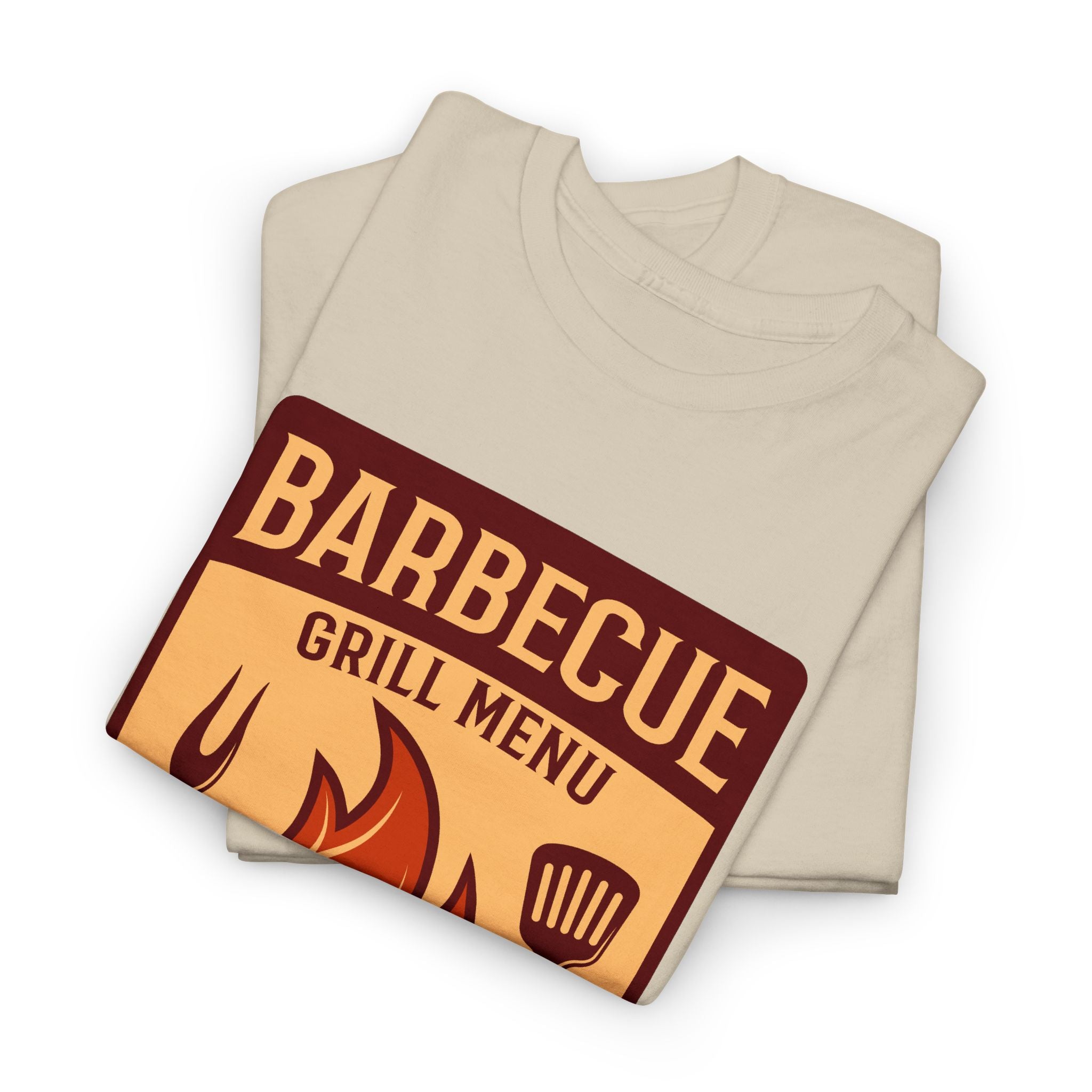 Barbecue Grill Menu Tee — BBQ Flames & Tools Graphic T-Shirt – Bamerix