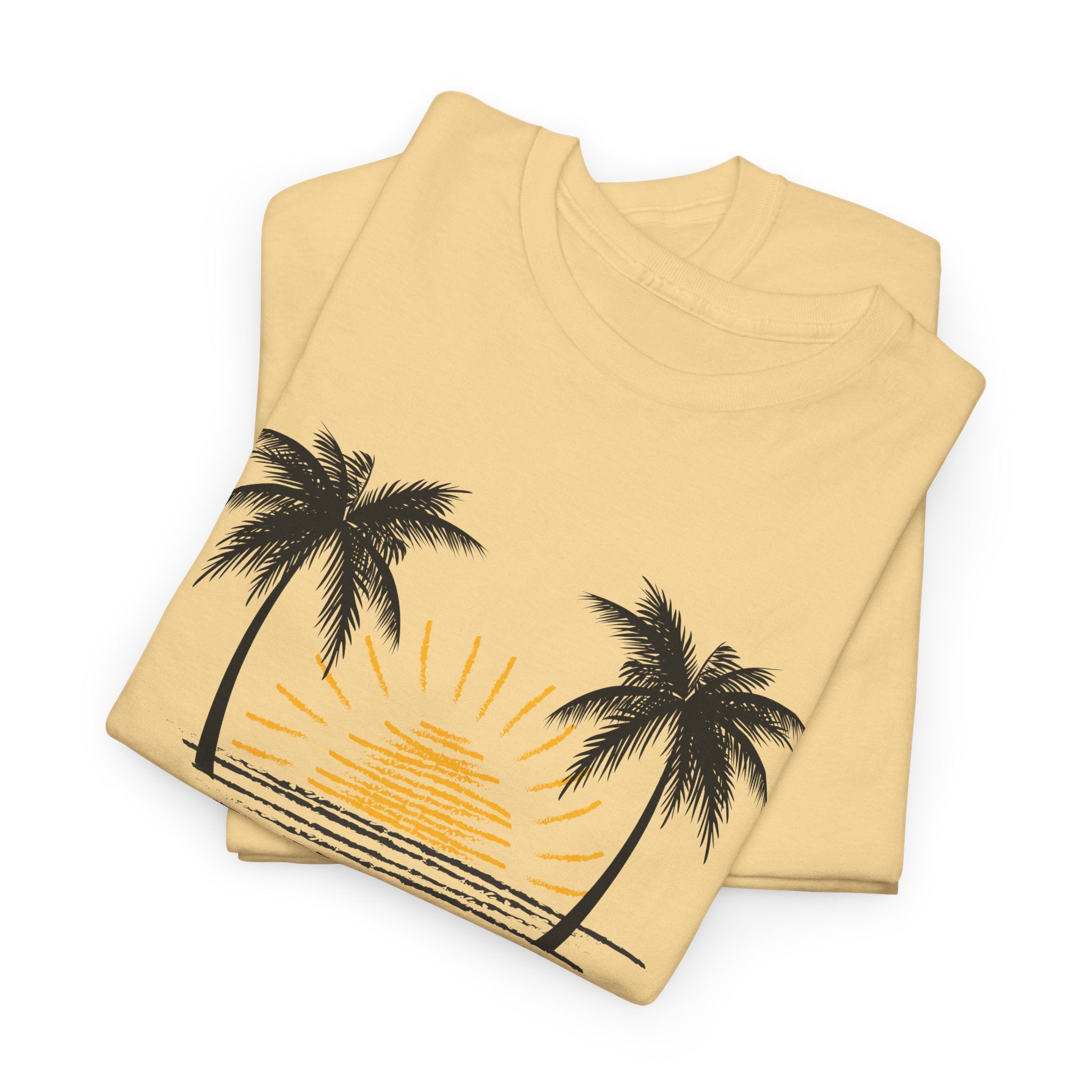Aloha Palm Sunset T-Shirt — Hawaiian Beach Vibes Tee – Bamerix