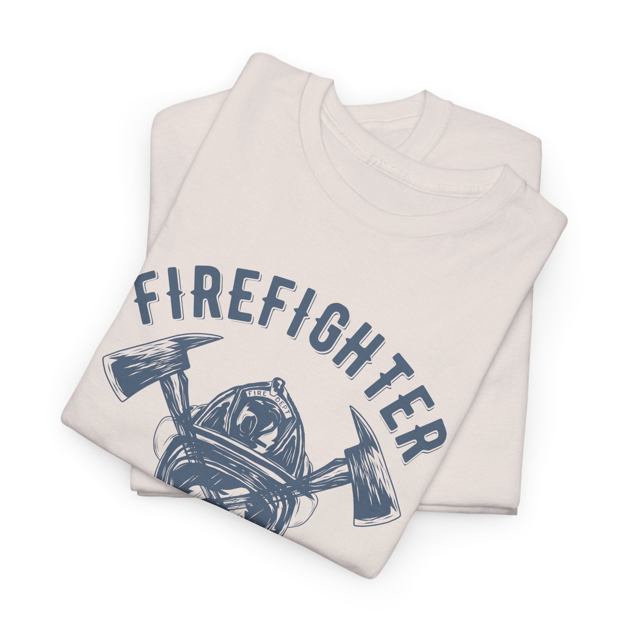 Firefighter Helmet & Axes Tee — Life Saver Rescue Crew Shirt – Bamerix