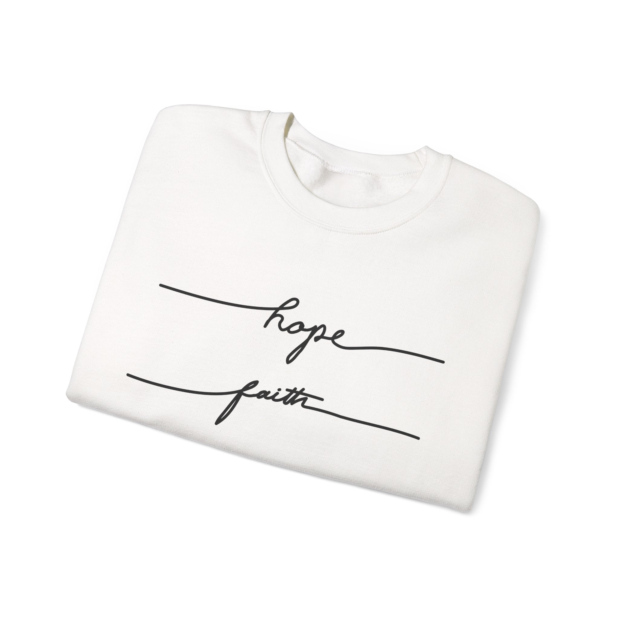 Hope, Faith, Love Crewneck Sweatshirt – Bamerix