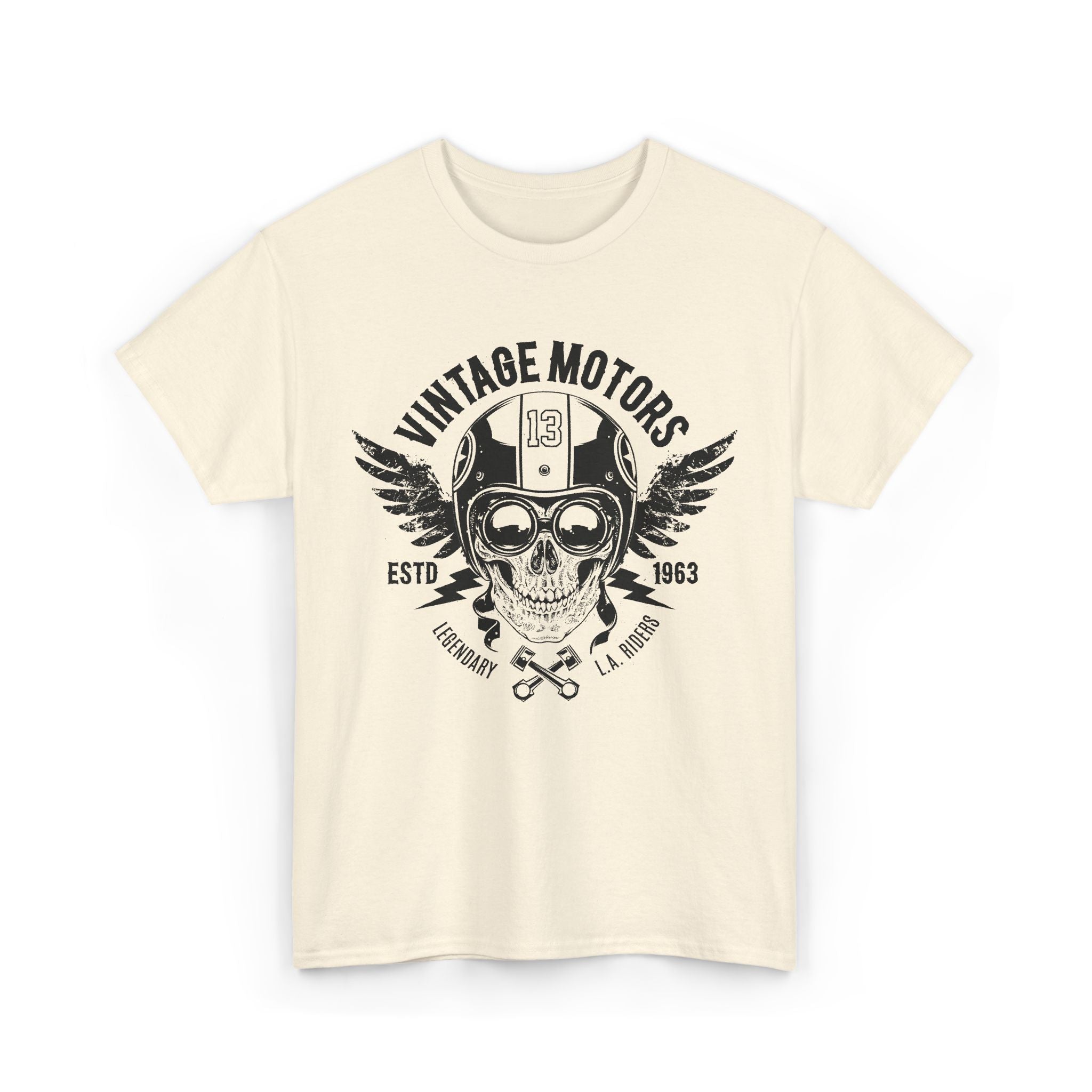 New York Skull Tee — Vintage Biker Helmet Graphic T-Shirt – Bamerix