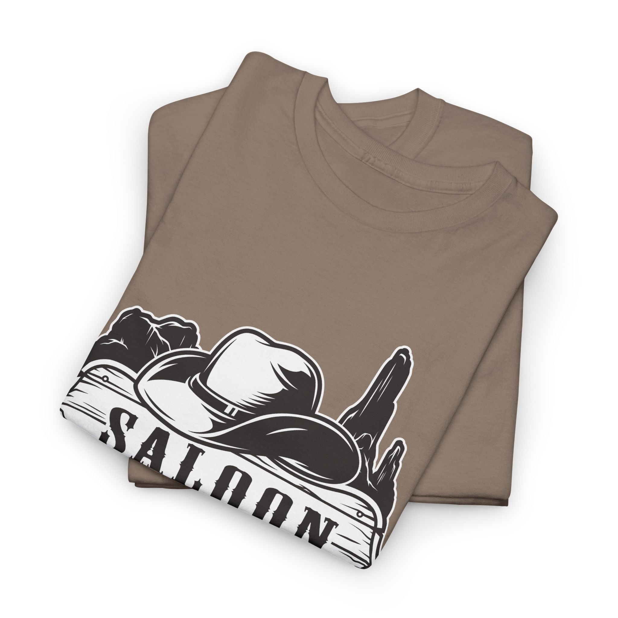 Saloon Vintage Western T-Shirt — Cowboy Hat & Desert Graphic – Bamerix