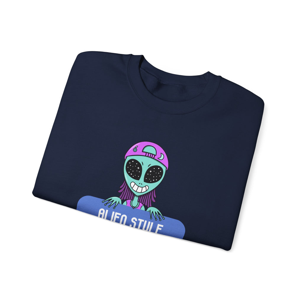 Alien Style Urban Sweatshirt Unisex Crewneck – Bamerix
