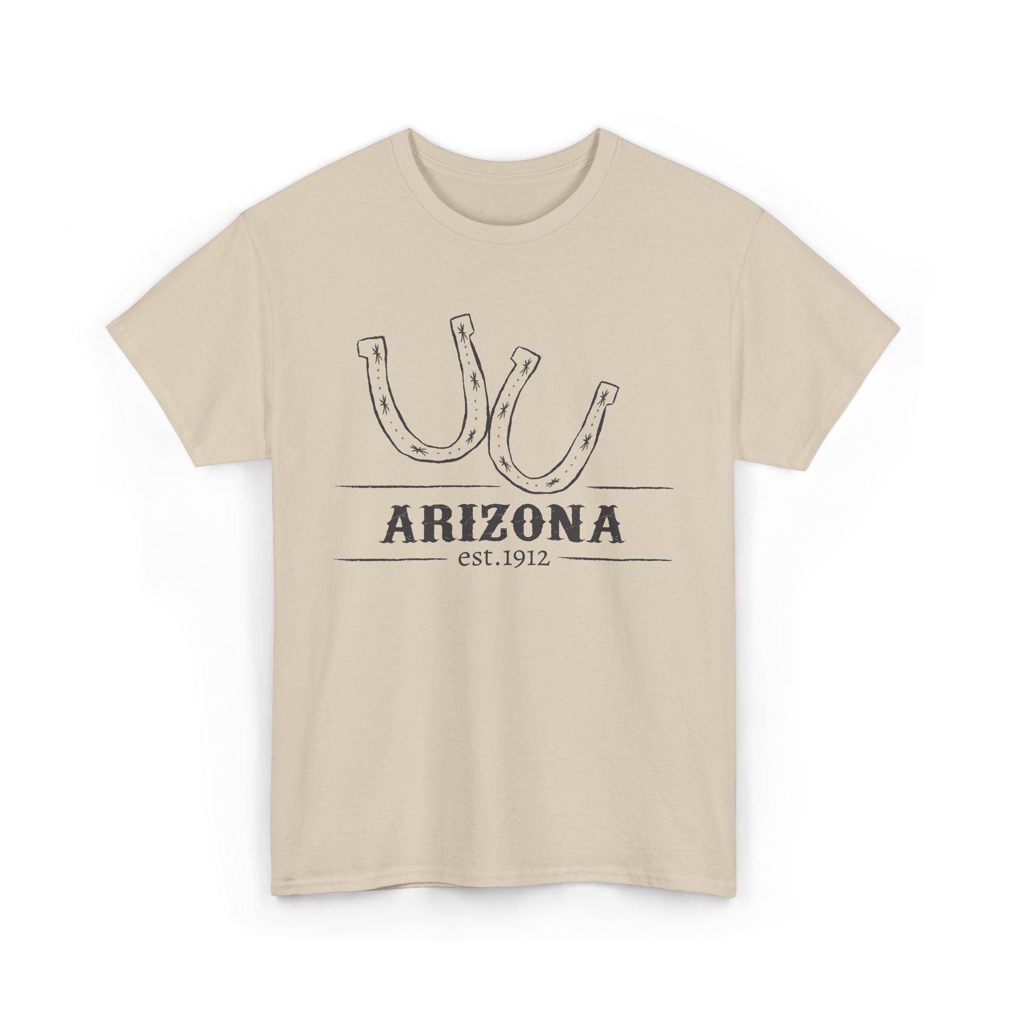 Arizona Horseshoe Tee — Vintage Western Arizona Est. 1912 T-Shirt