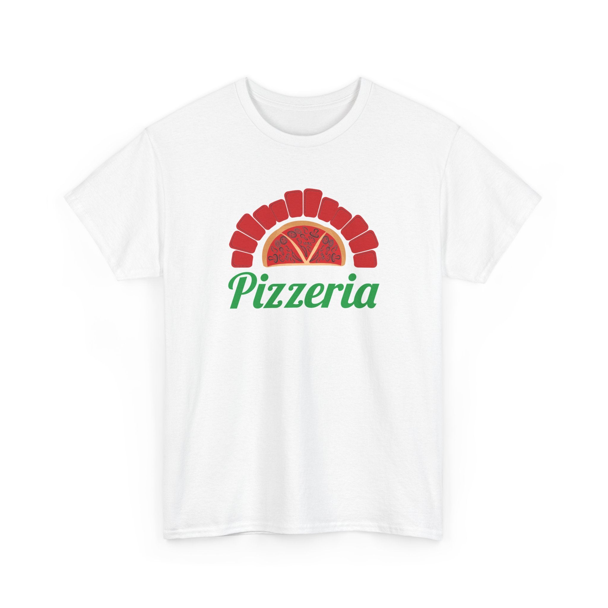 Pizzeria Pizza Tee – Retro Italian Pizzeria Logo T-Shirt – Bamerix