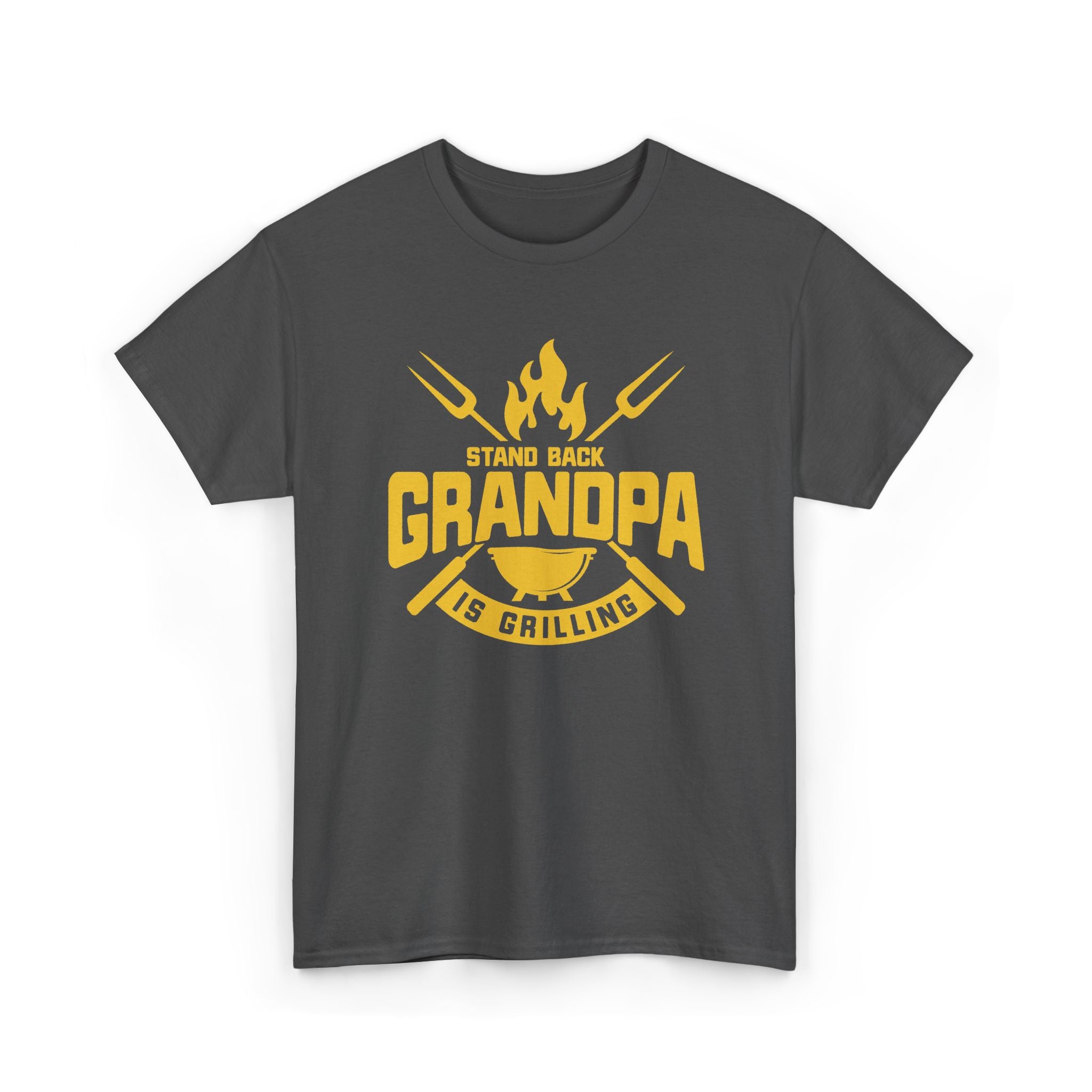 Grandpa Is Grilling T-Shirt — Funny BBQ Grillmaster Tee for Dad & Grandpa