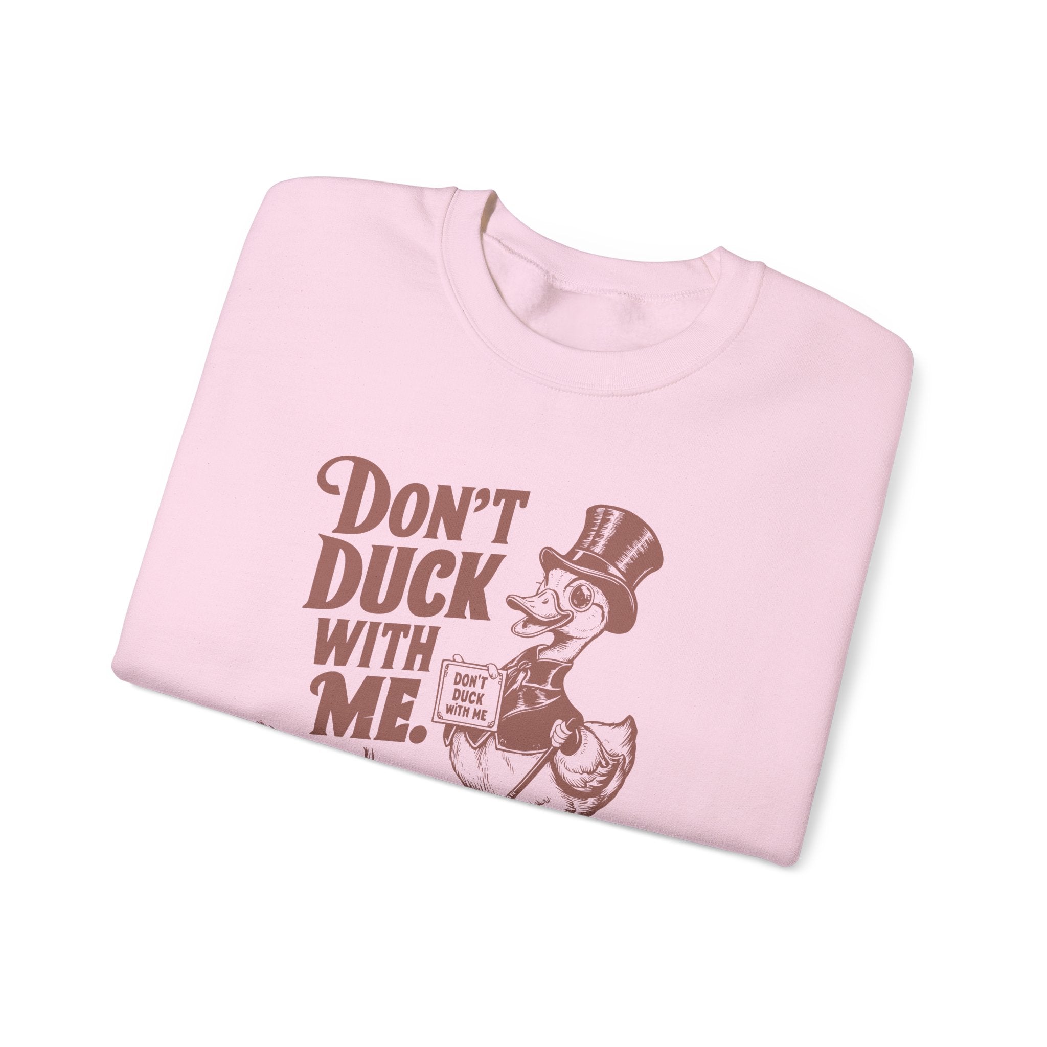 Quirky Duck Sweatshirt, Funny Gift for Animal Lovers, Unisex Crewneck – Bamerix