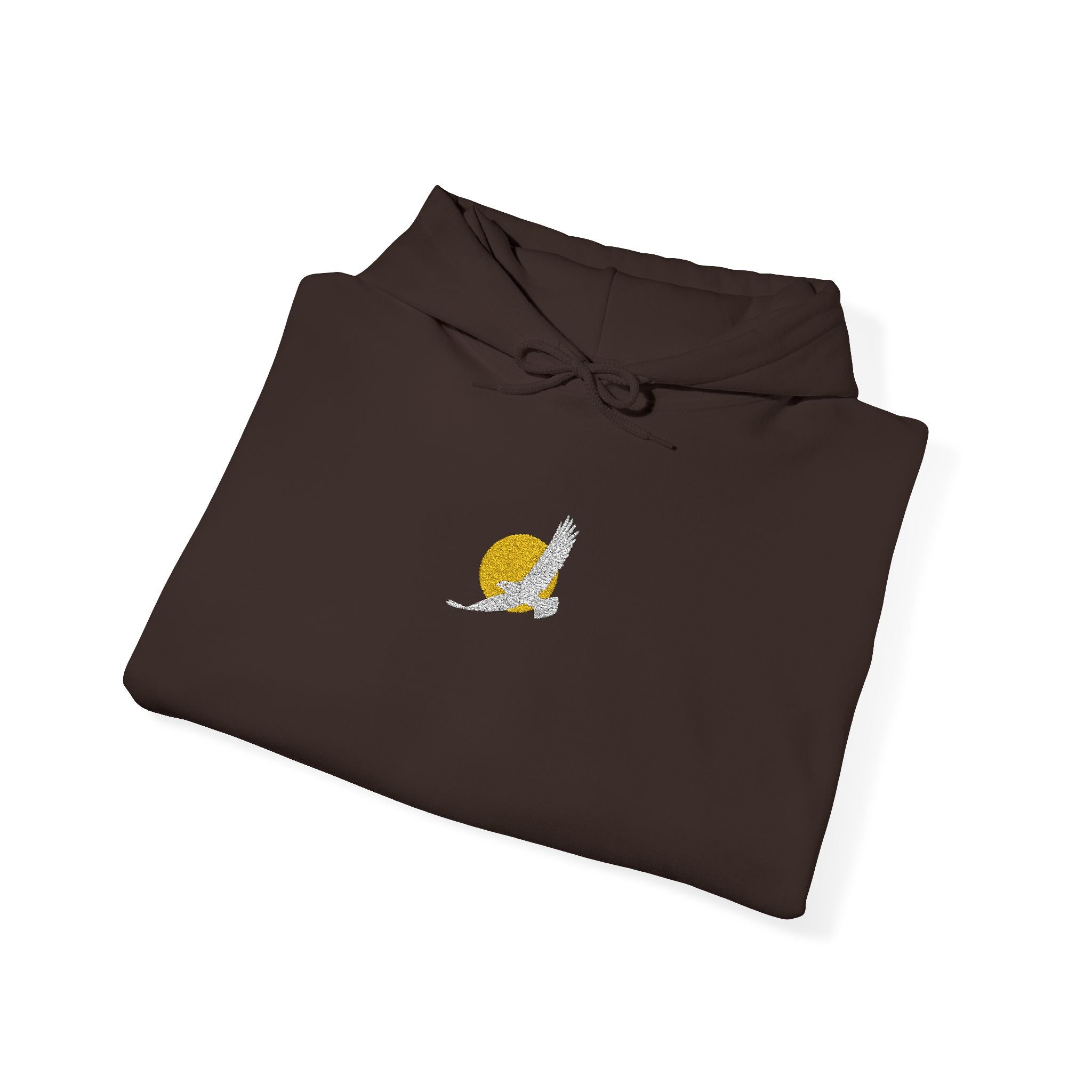 Embroidered Eagle Sun Minimal Hoodie – Bamerix