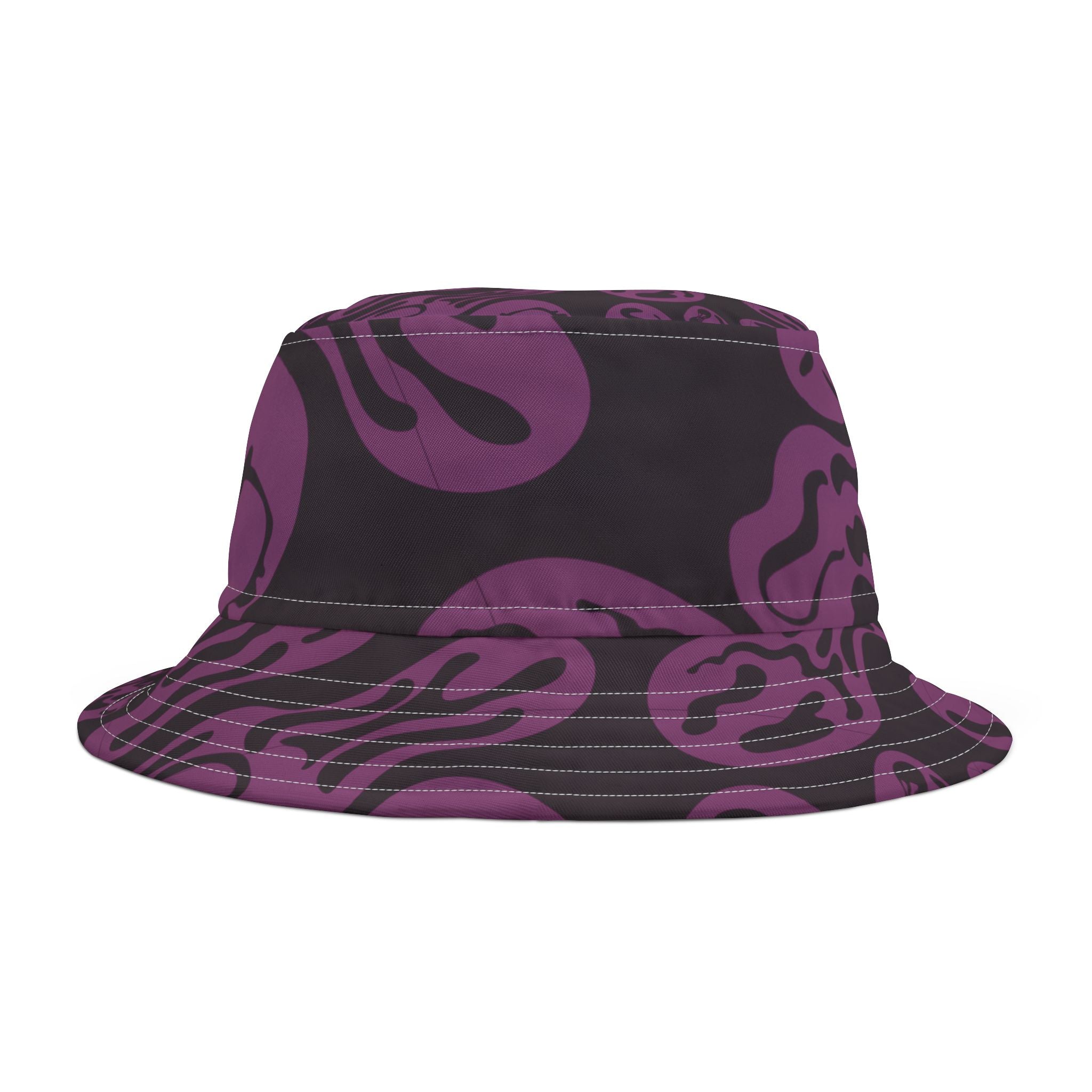 Purple Psychedelic Smile Bucket Hat – Bamerix