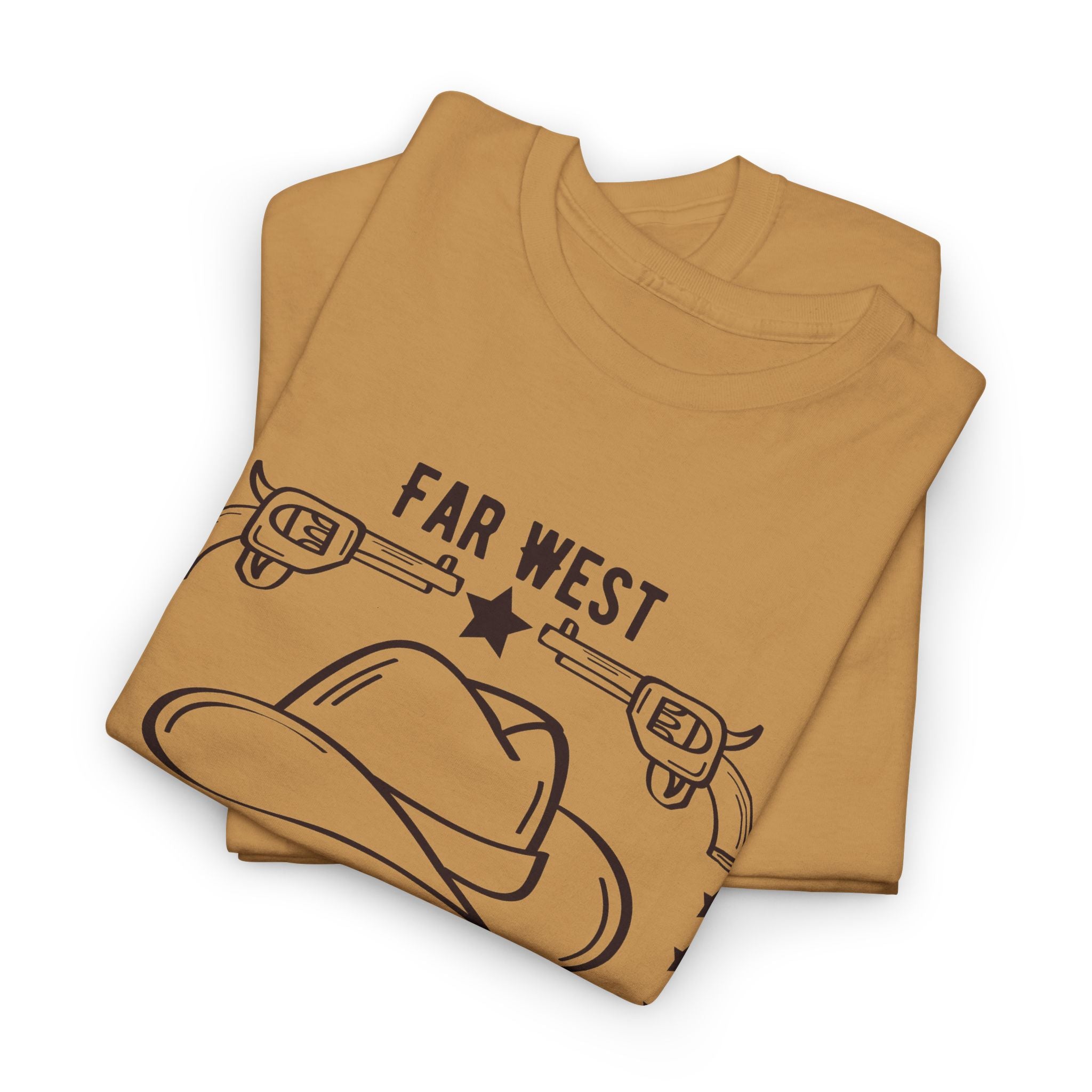 Far West Cowboy Hat Tee — Western Graphic T-Shirt – Bamerix
