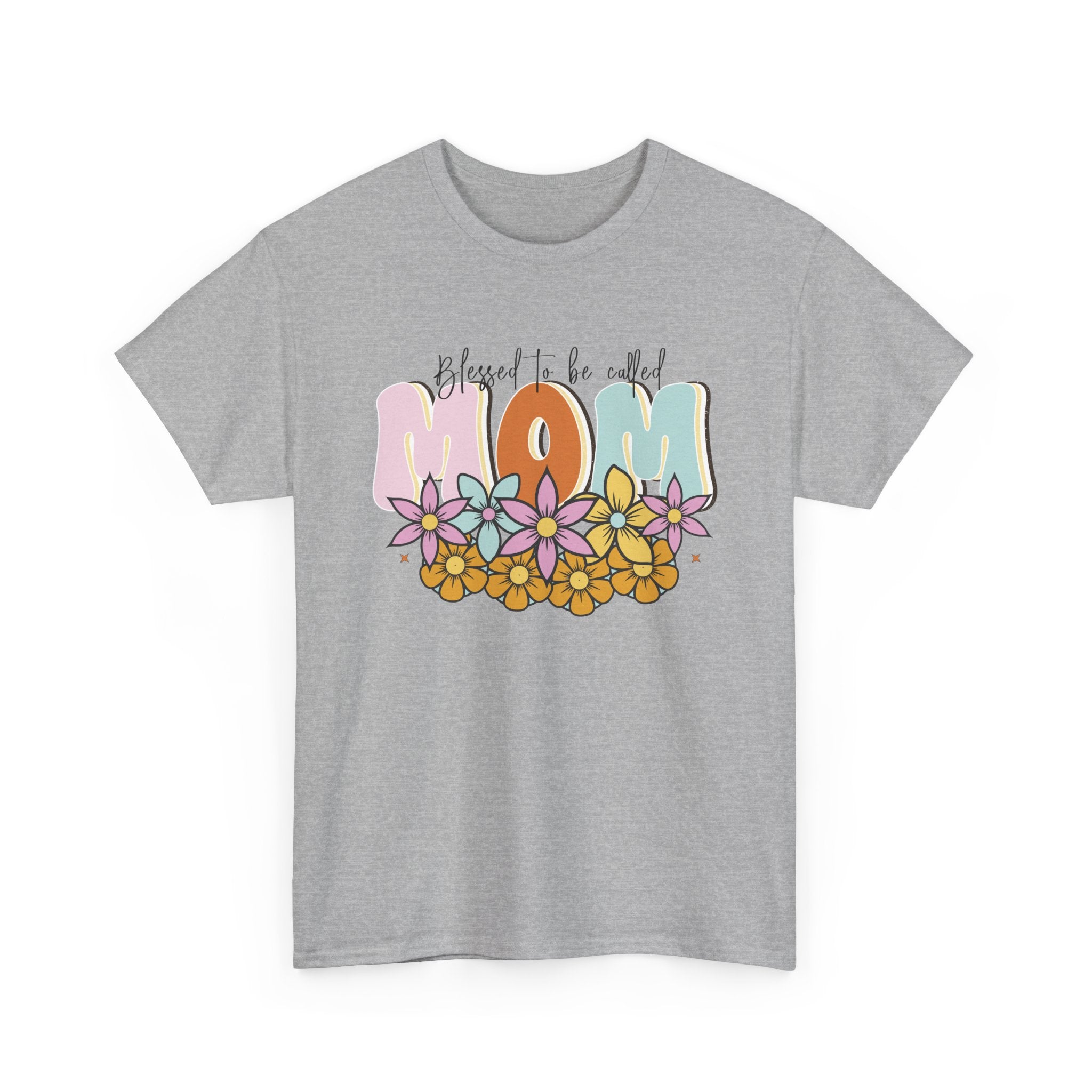 Blessed Mom Shirt – Beautiful Floral Design for Moms – Bamerix