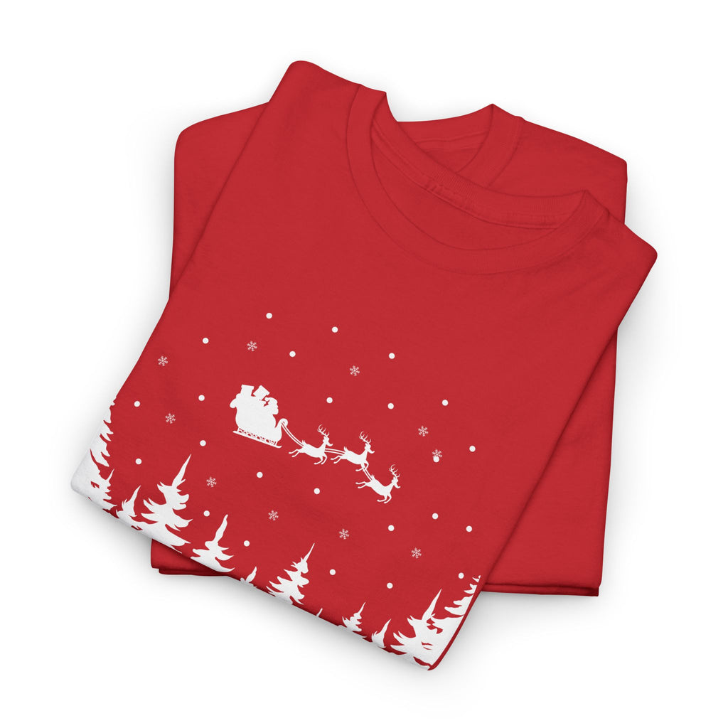 Merry Christmas Unisex Tee, Festive Holiday Shirt, Xmas Gift, Red Green Winter Top, Family Matching Outfit – Bamerix