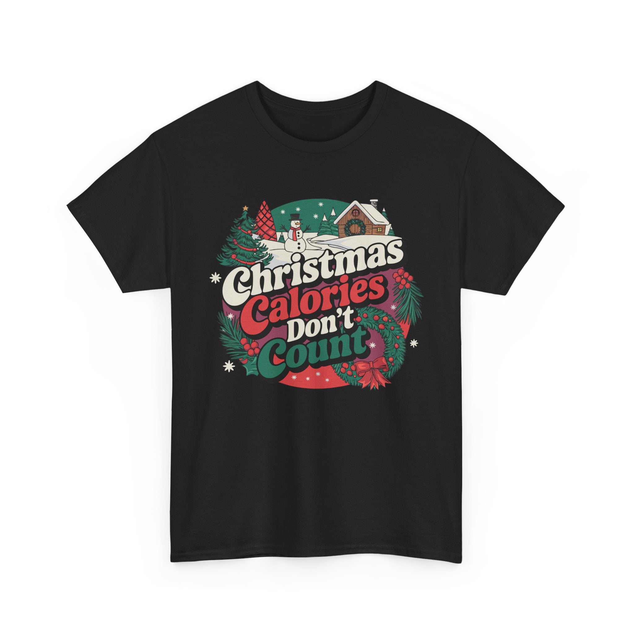 Christmas Calories Don't Count T-Shirt, Funny Holiday Tee – Bamerix