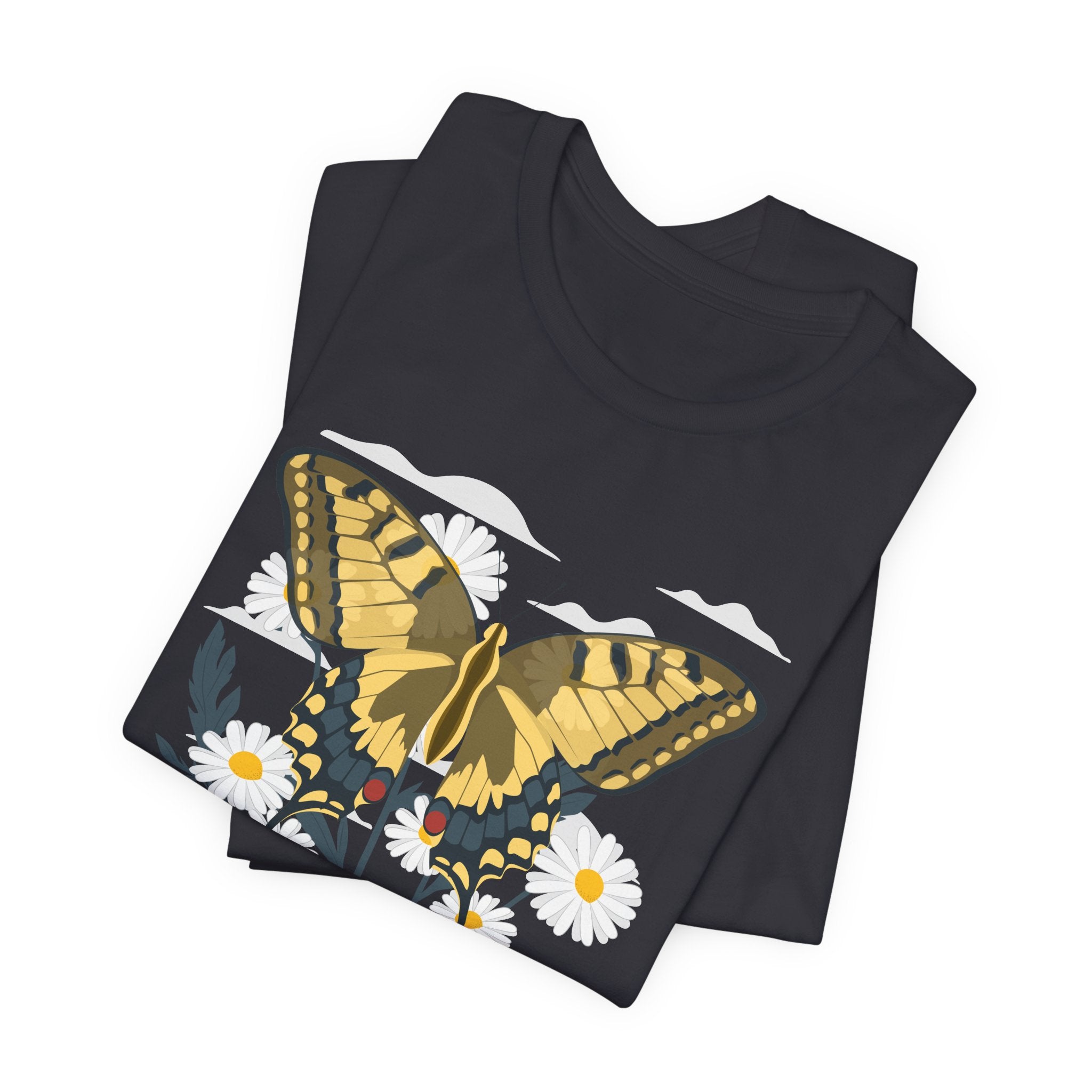 Butterfly & Daisy Floral T-Shirt – Bamerix