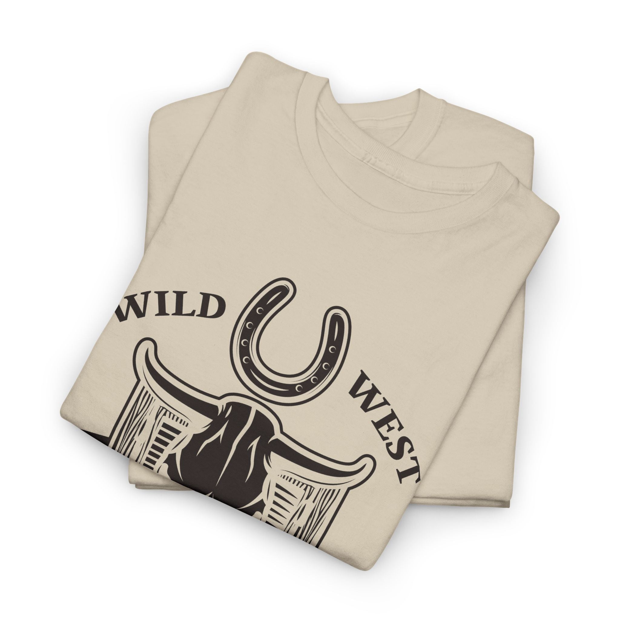 Rodeo Wild West T-Shirt – Western Skull & Horseshoe Tee