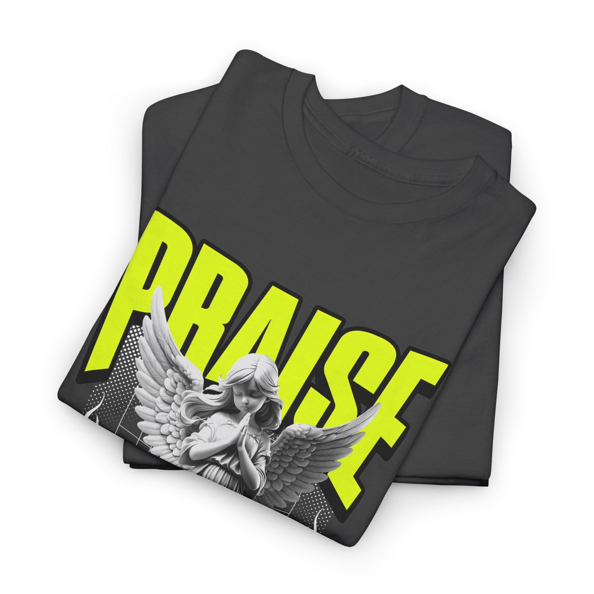 Praise Angel Graphic Tee — Neon Gothic Streetwear – Bamerix