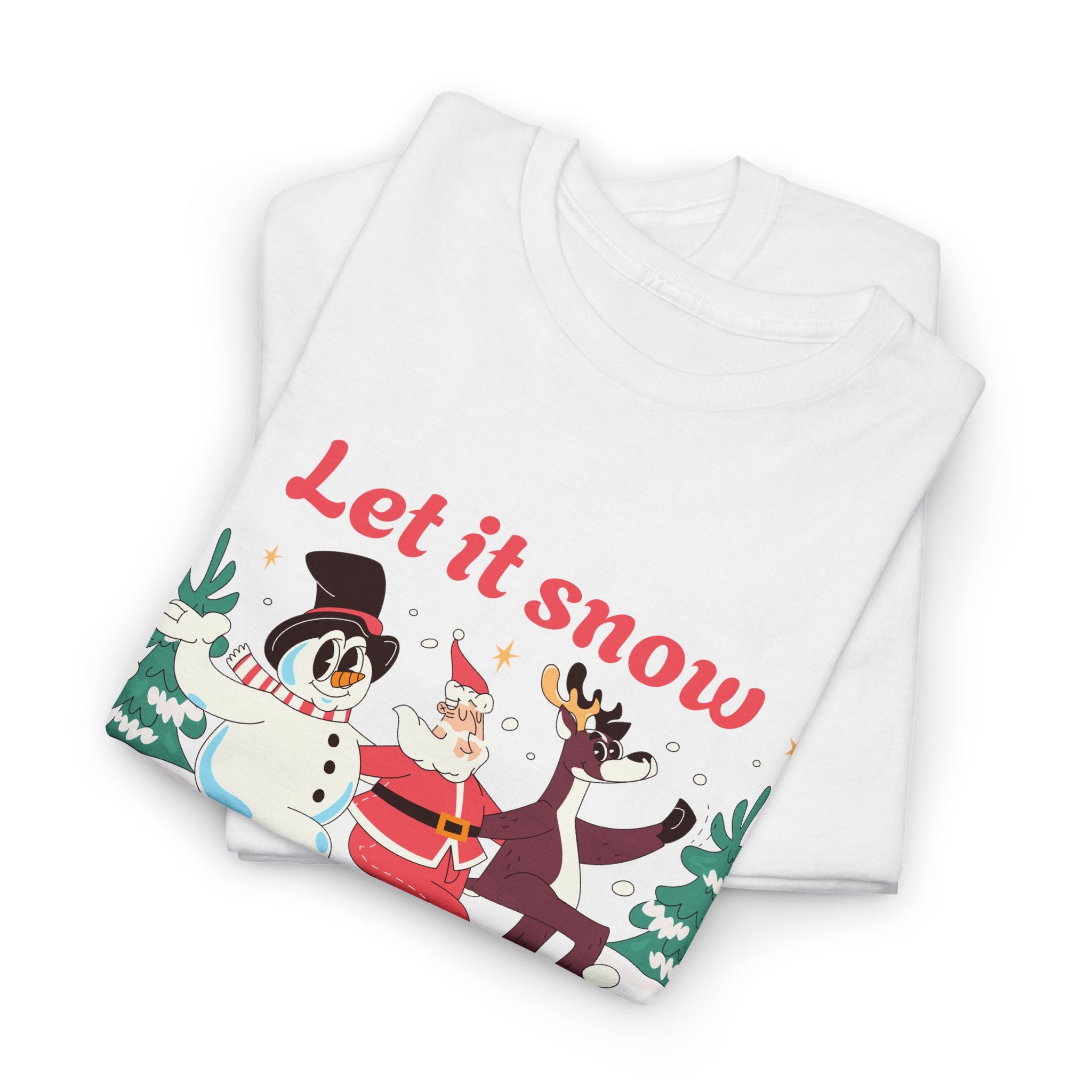 Unisex Winter Holiday Tee - Let it Snow, Christmas Shirt, Cozy Gift – Bamerix
