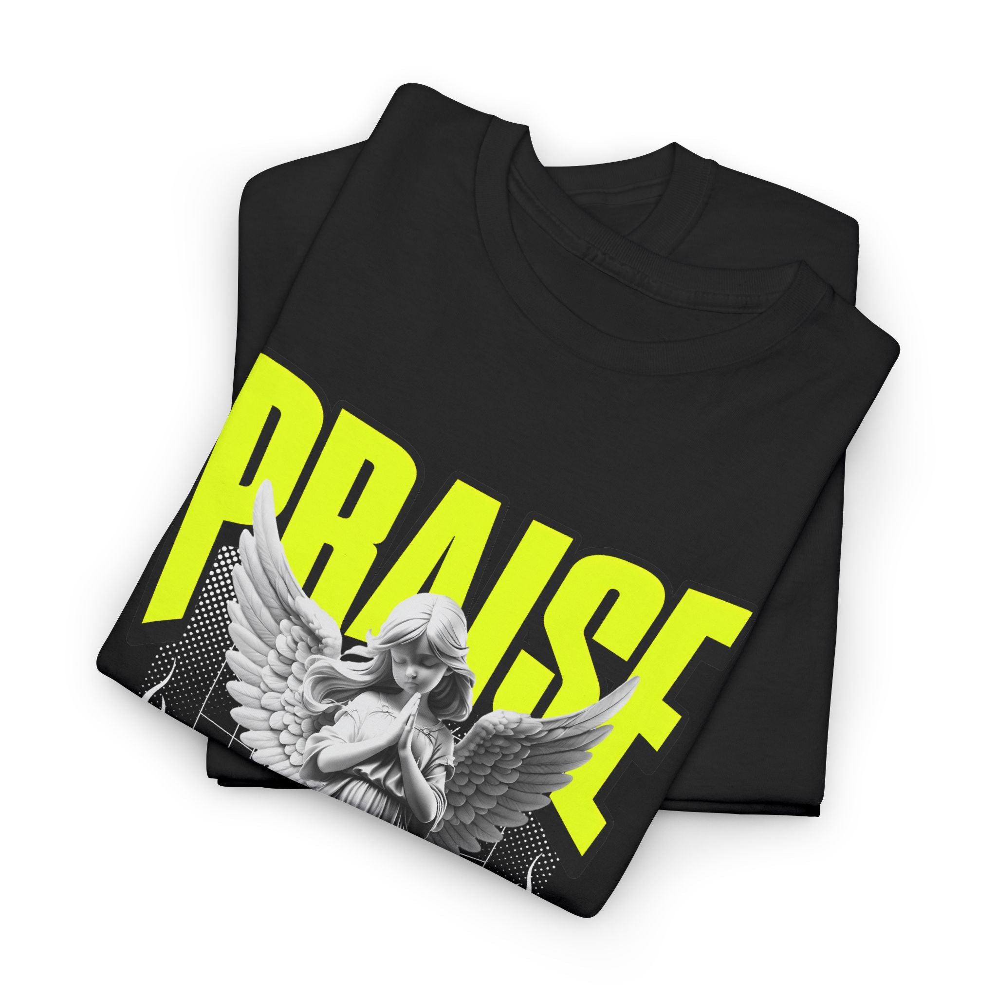 Praise Angel Graphic Tee — Neon Gothic Streetwear – Bamerix