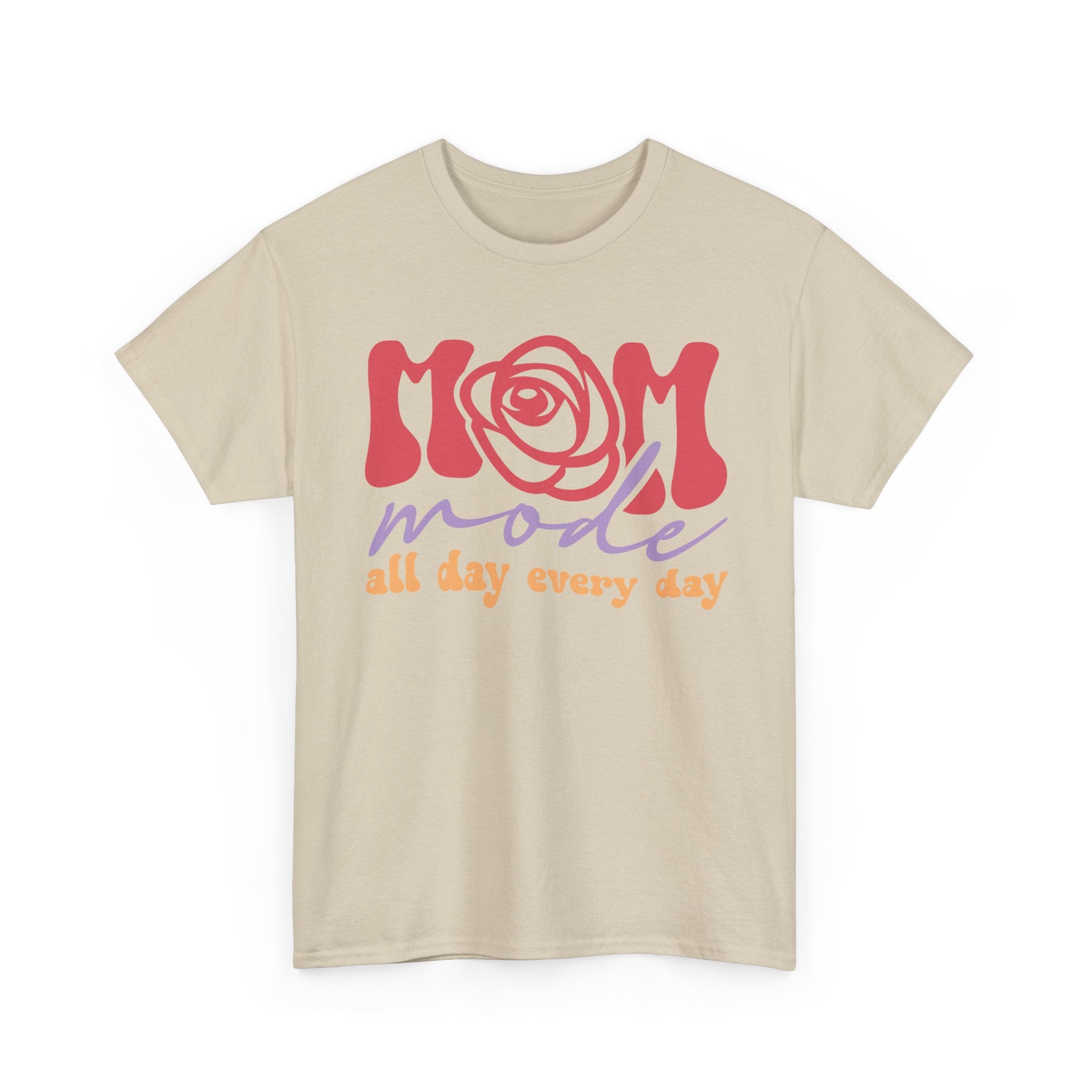 Mom Mode Graphic T-Shirt – Everyday Mom Life Tee – Bamerix