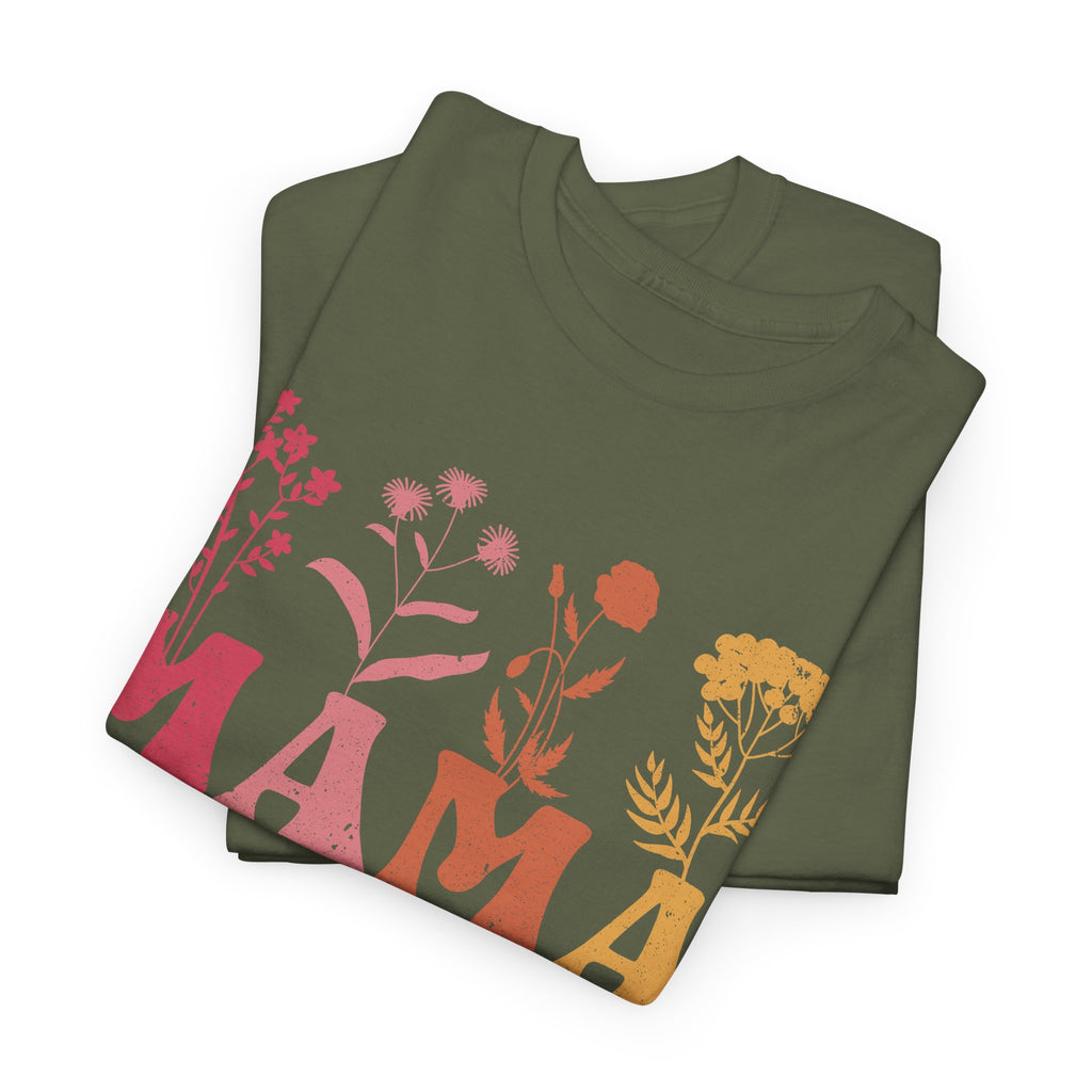 MAMA Floral T-Shirt – Stylish Everyday Tee for Moms – Bamerix
