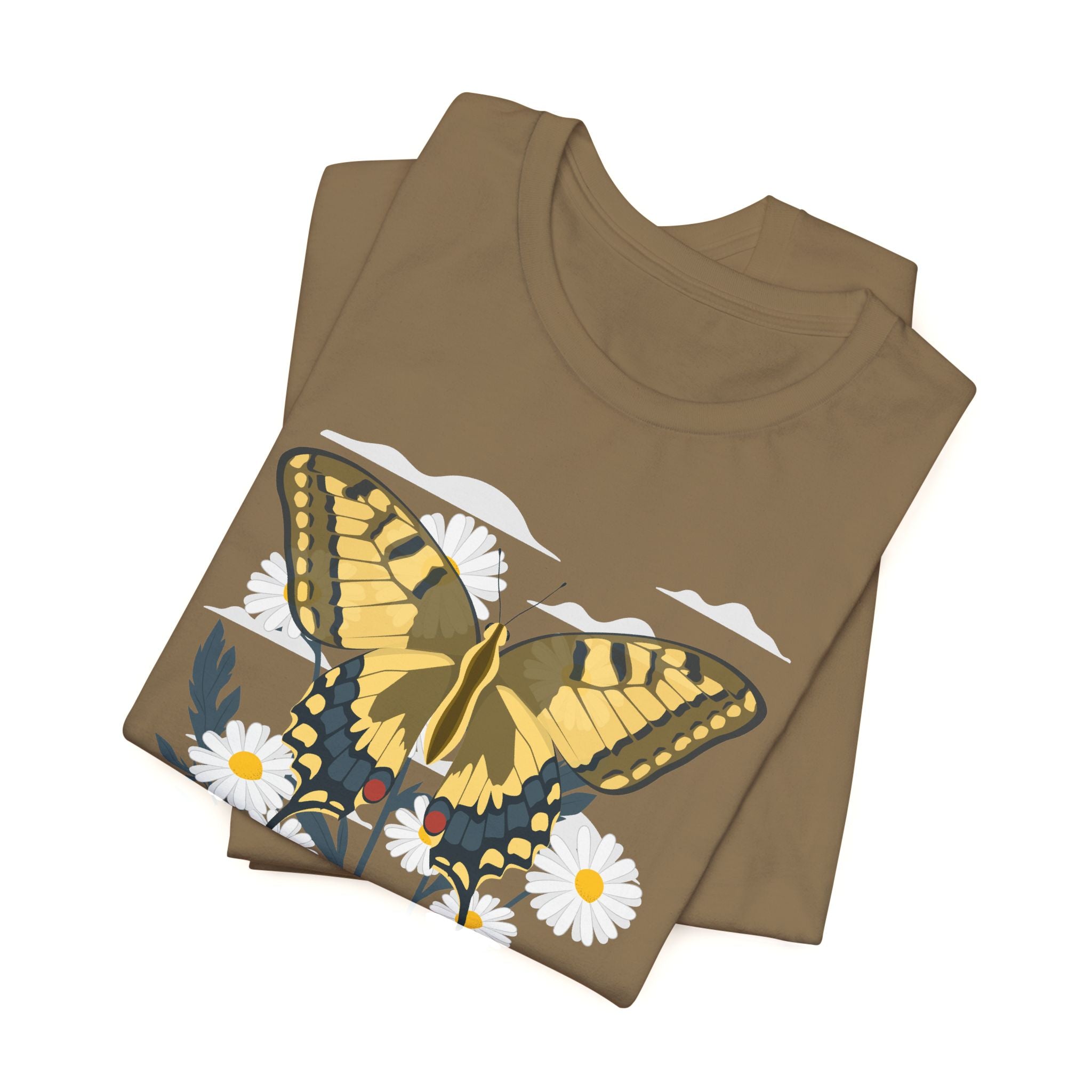 Butterfly & Daisy Floral T-Shirt – Bamerix