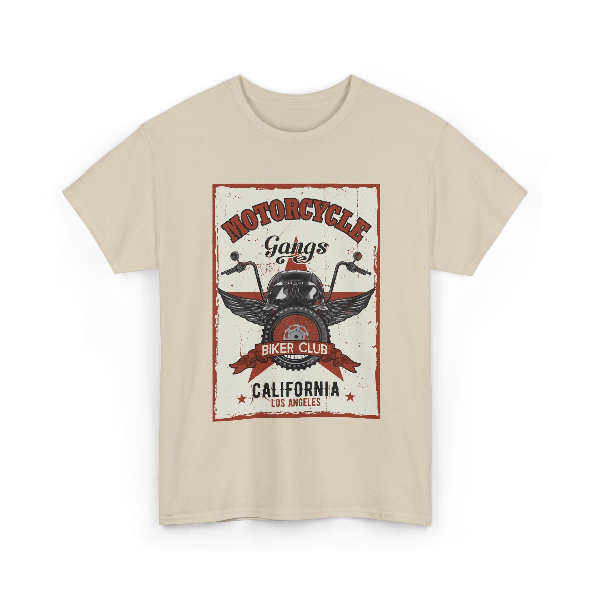 Motorcycle Biker Club Tee — California Vintage Helmet Graphic – Bamerix