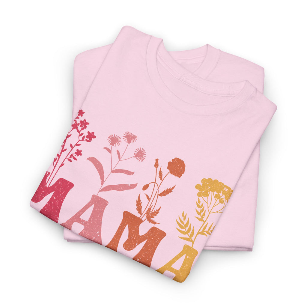 MAMA Floral T-Shirt – Stylish Everyday Tee for Moms – Bamerix