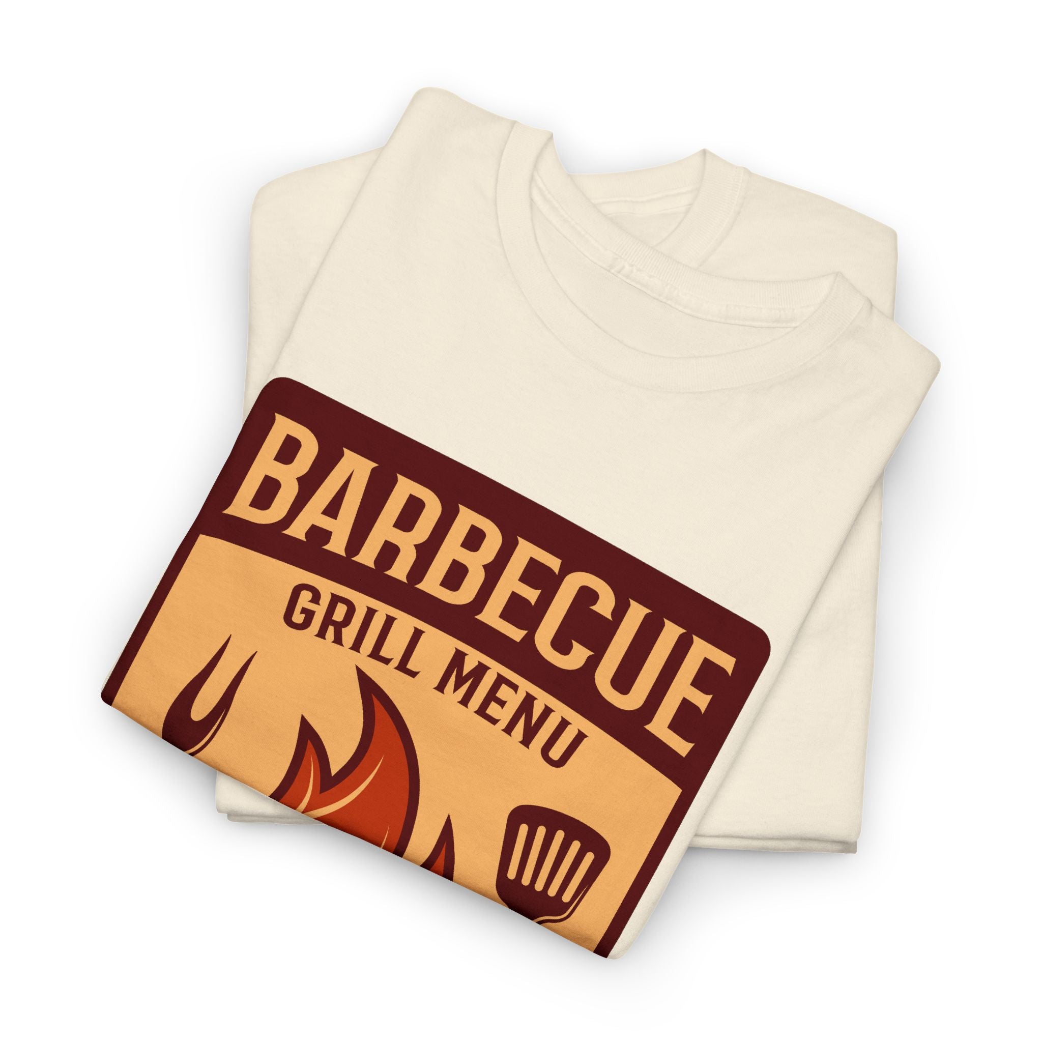 Barbecue Grill Menu Tee — BBQ Flames & Tools Graphic T-Shirt – Bamerix
