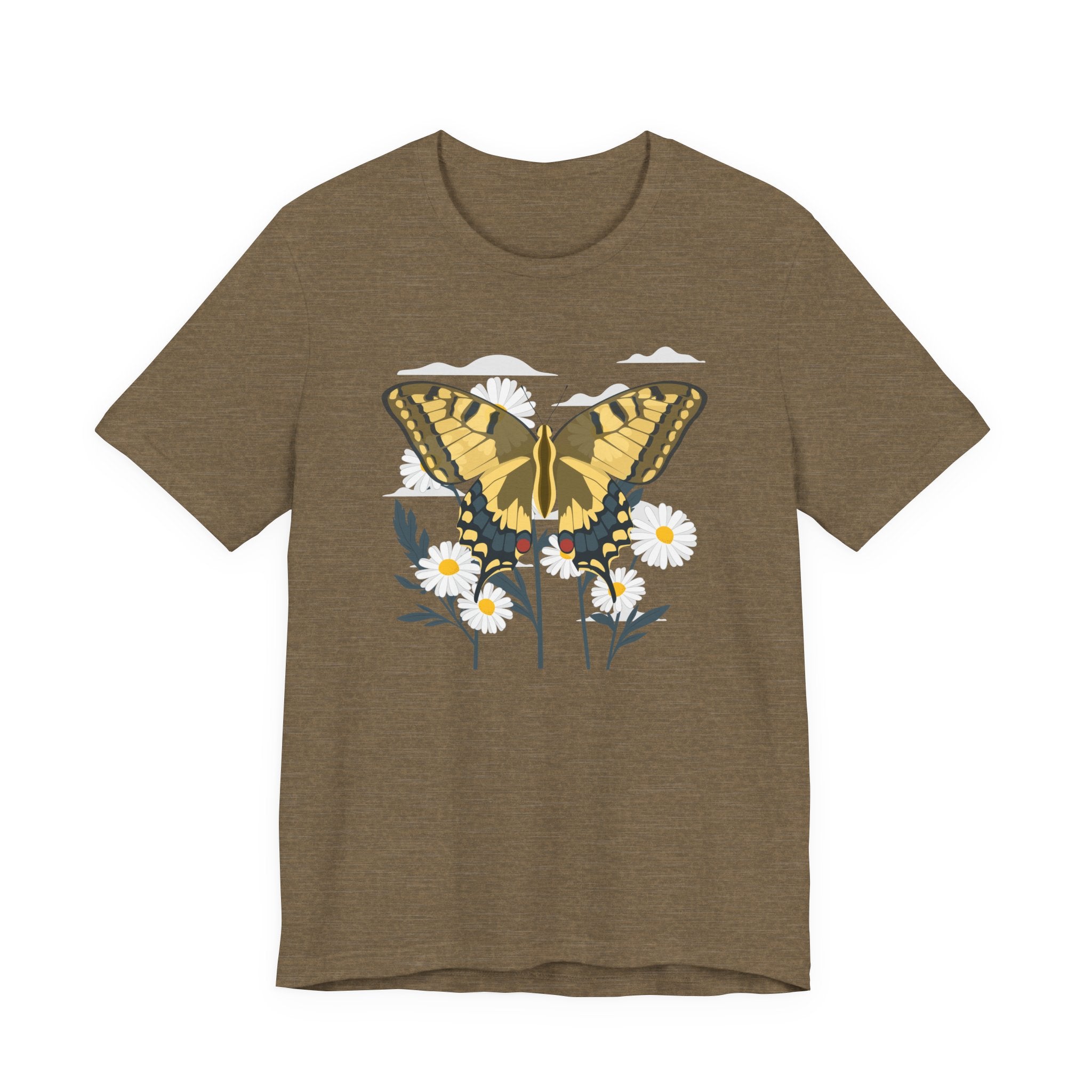Butterfly & Daisy Floral T-Shirt – Bamerix