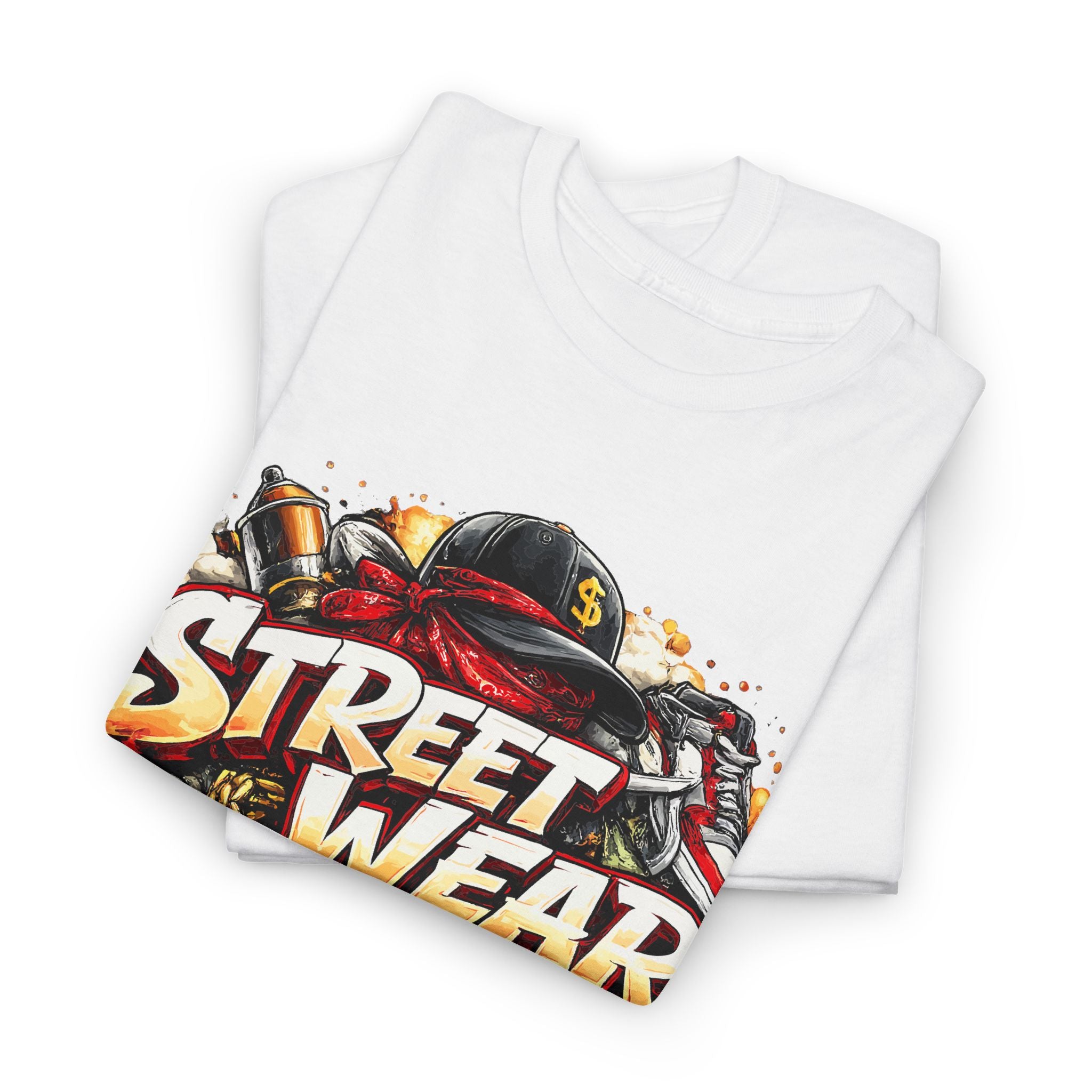 Streetwear Graphic Tee – Retro Boombox & Sneaker Hip-Hop Design – Bamerix